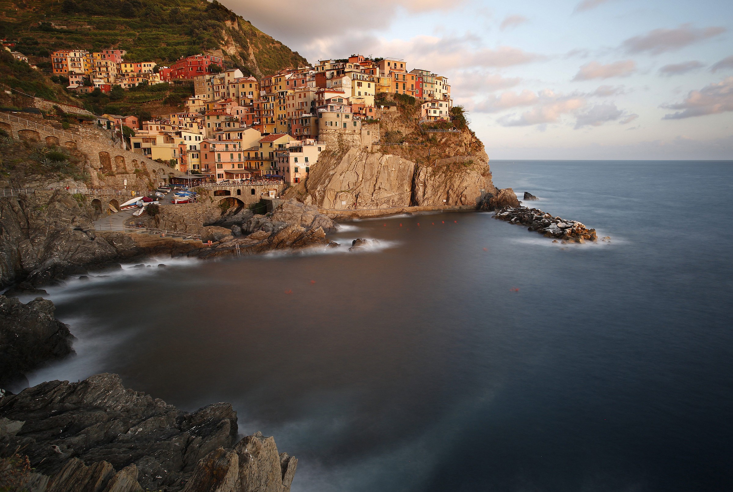Last light in Manarola (La Spezia)