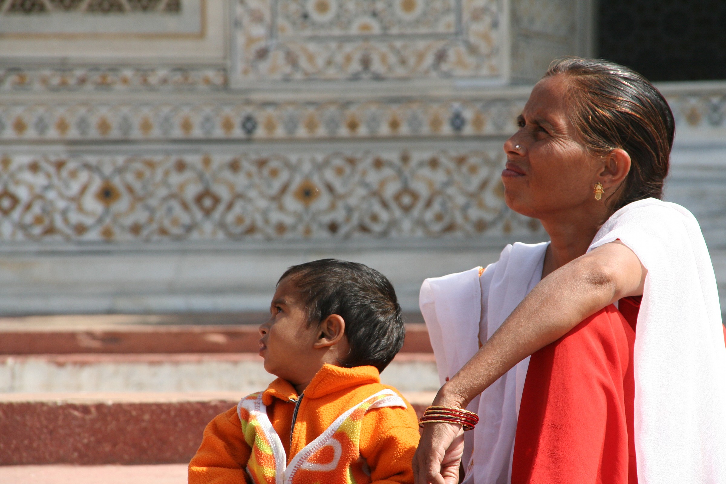 India lo sguardo sul Taj Mahal