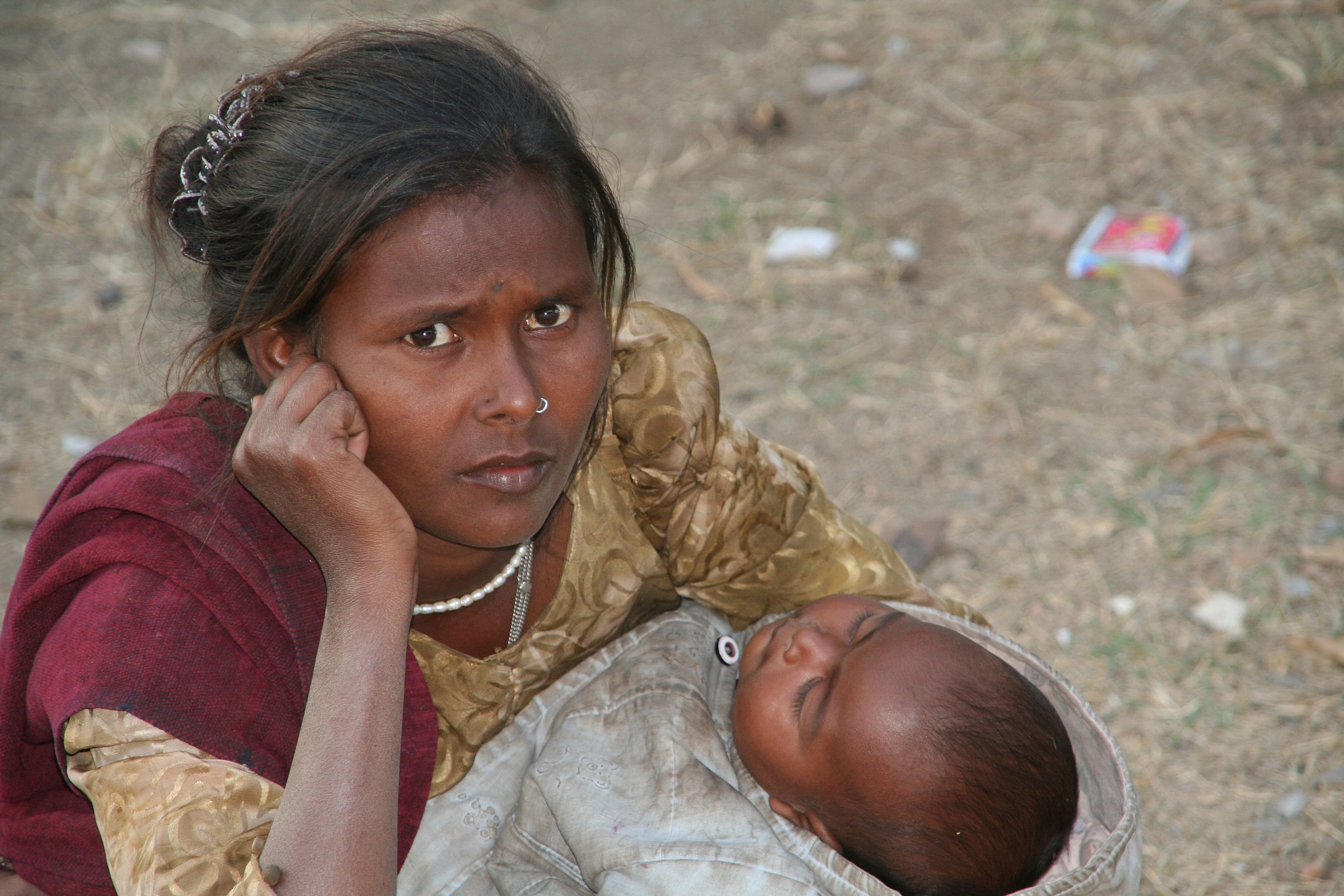 India mendicante ad Agra