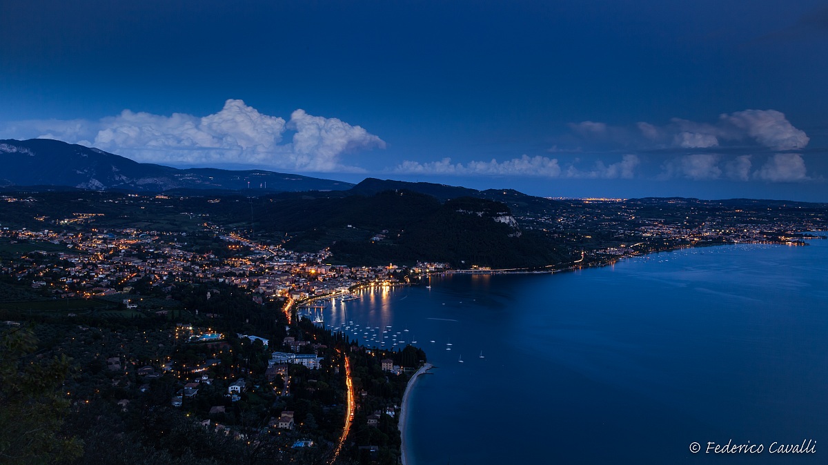 Blue Hour overview of Garda