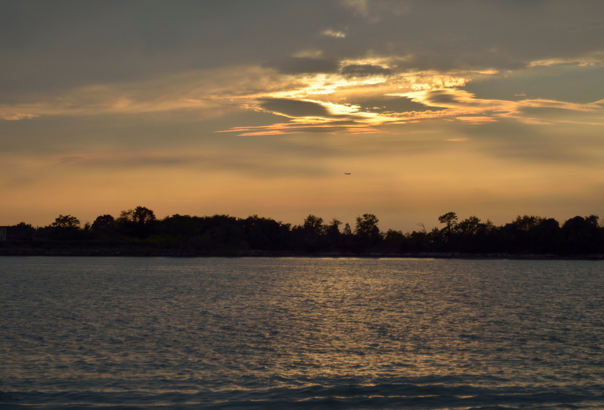 sunsets in the lagoon