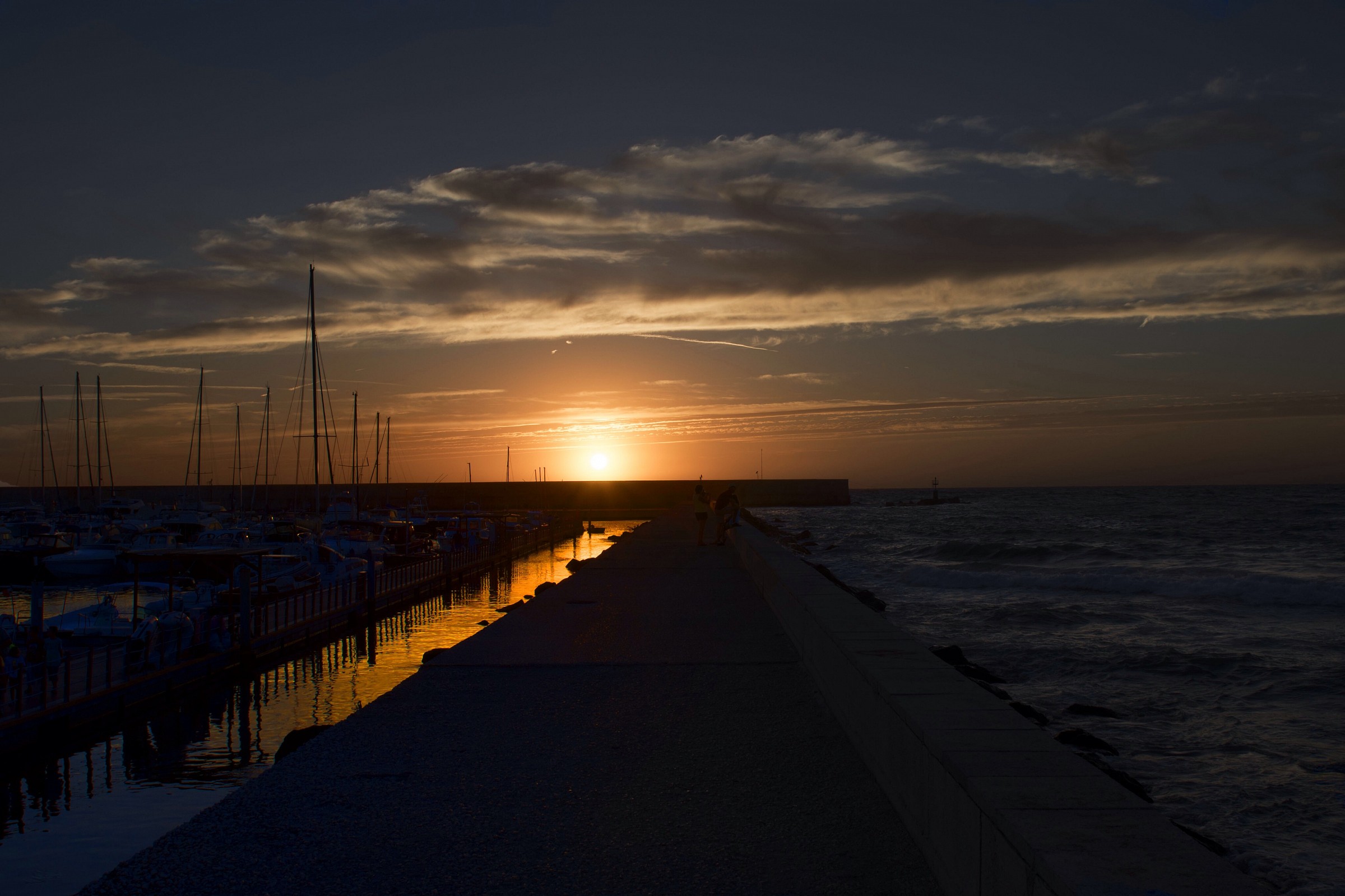 Sunset Port of Forio