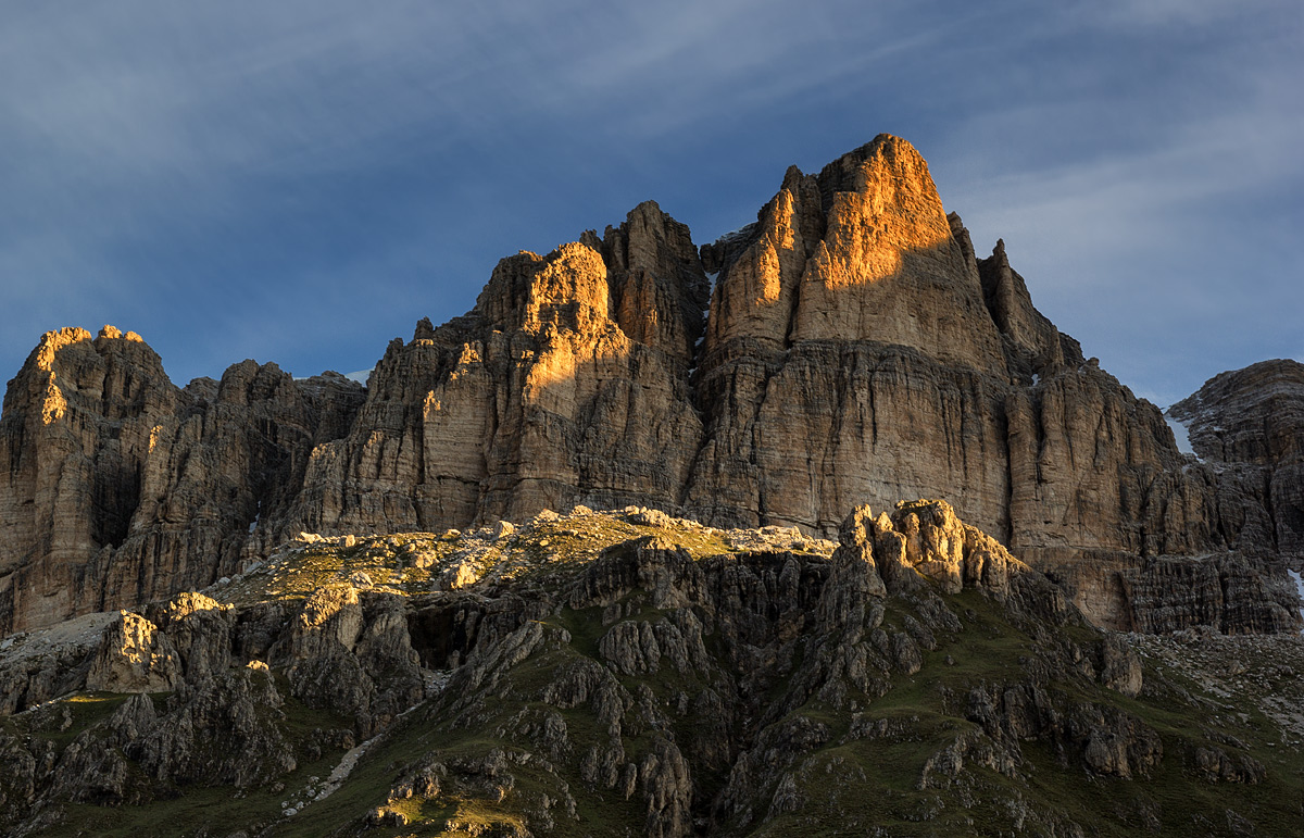 Prime luci sul Sella