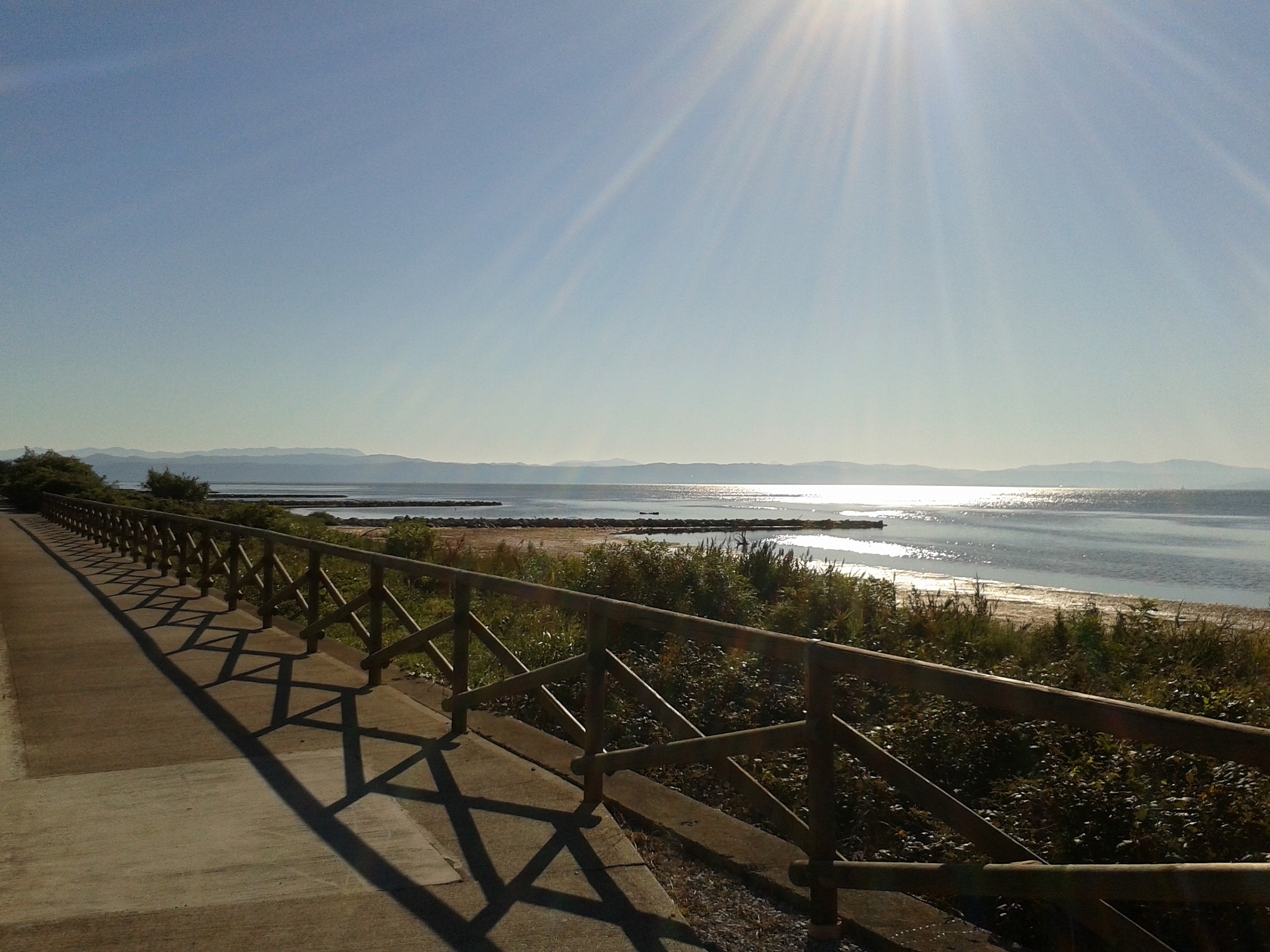 Path over the sea towards Monfalcone