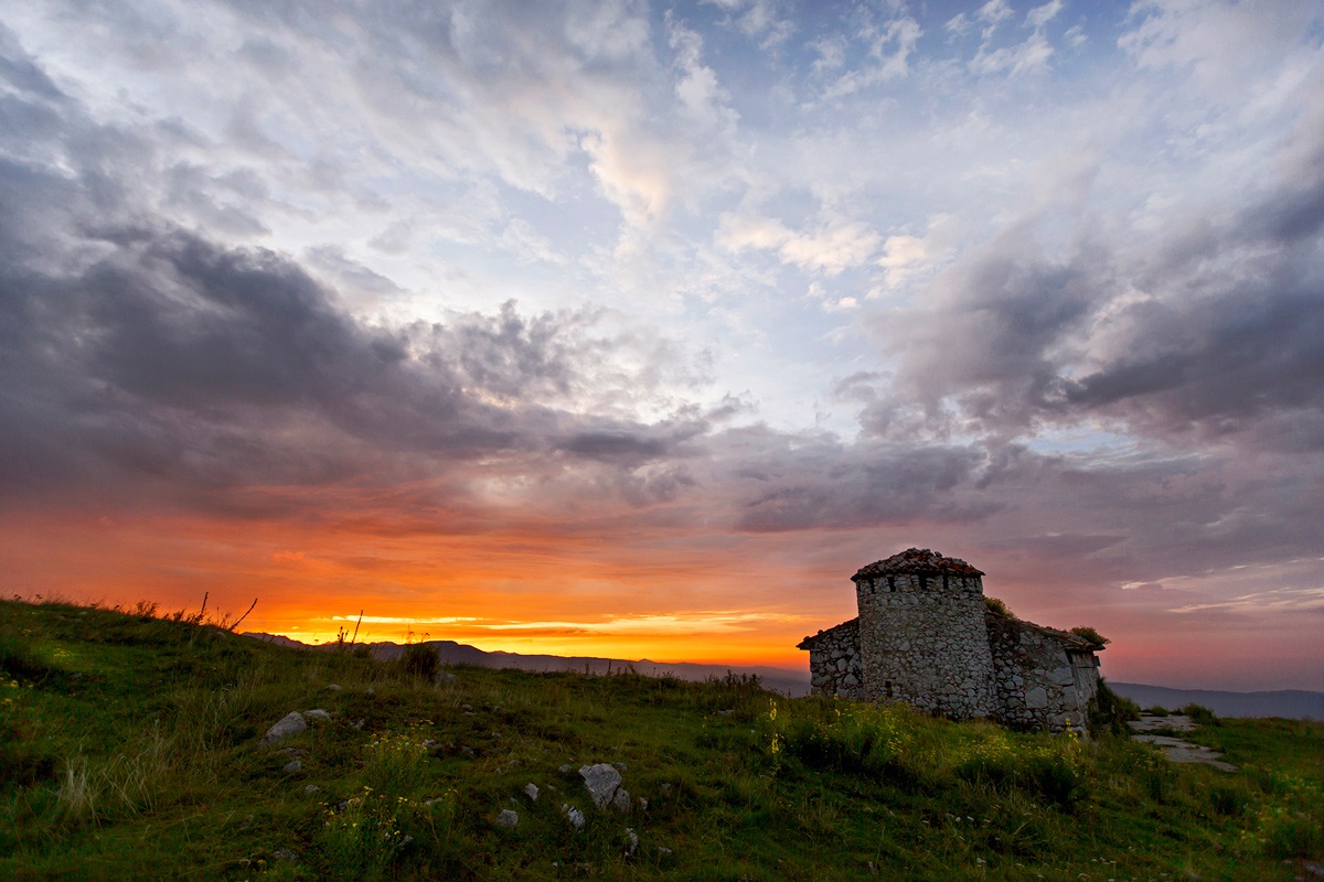 Alba magica sul Baldo...