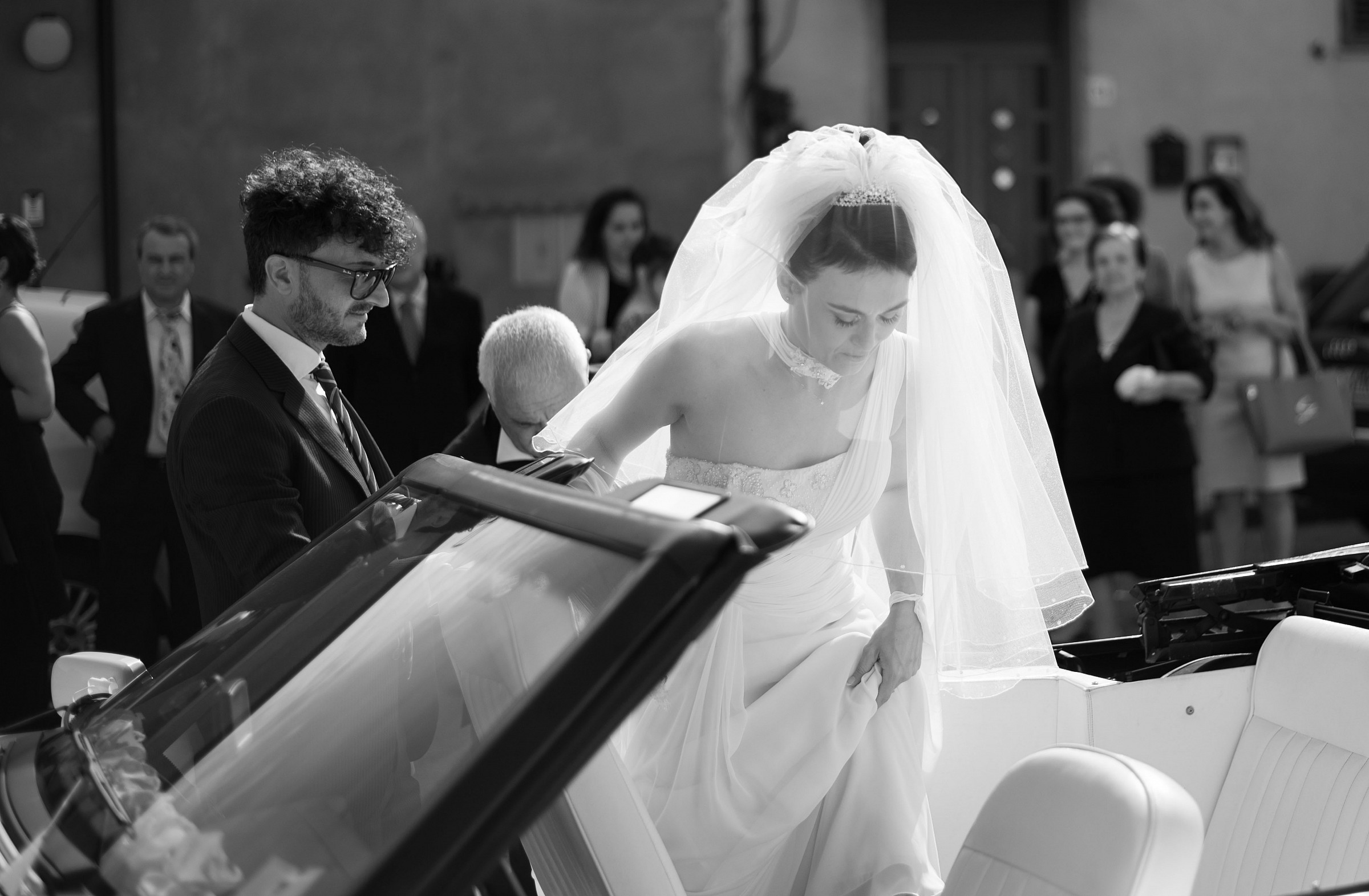 Verso la chiesa.... in macchina