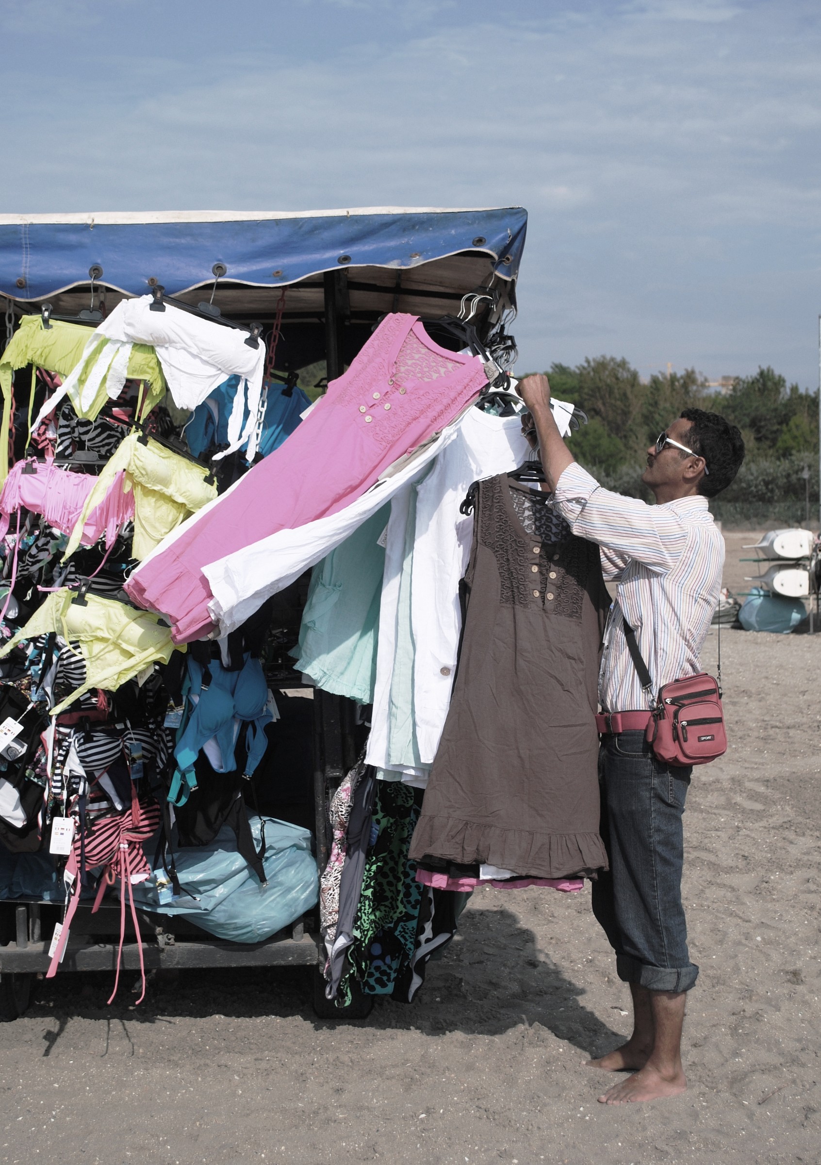 bancarella in spiaggia