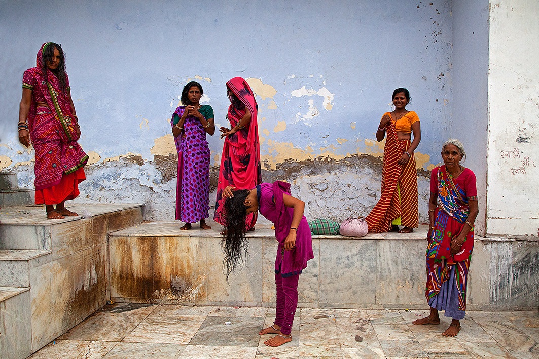After the ritual bath - Pushkar