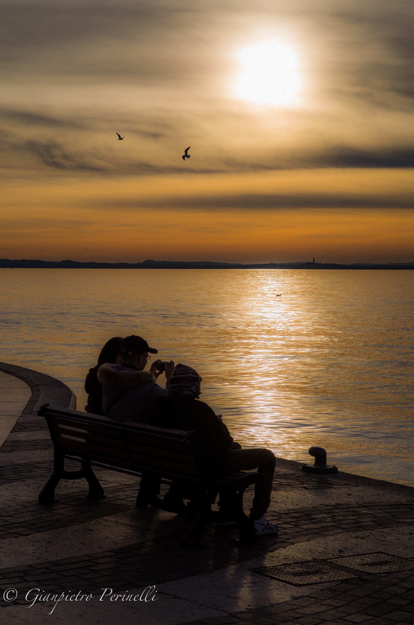 Admiring and photographing