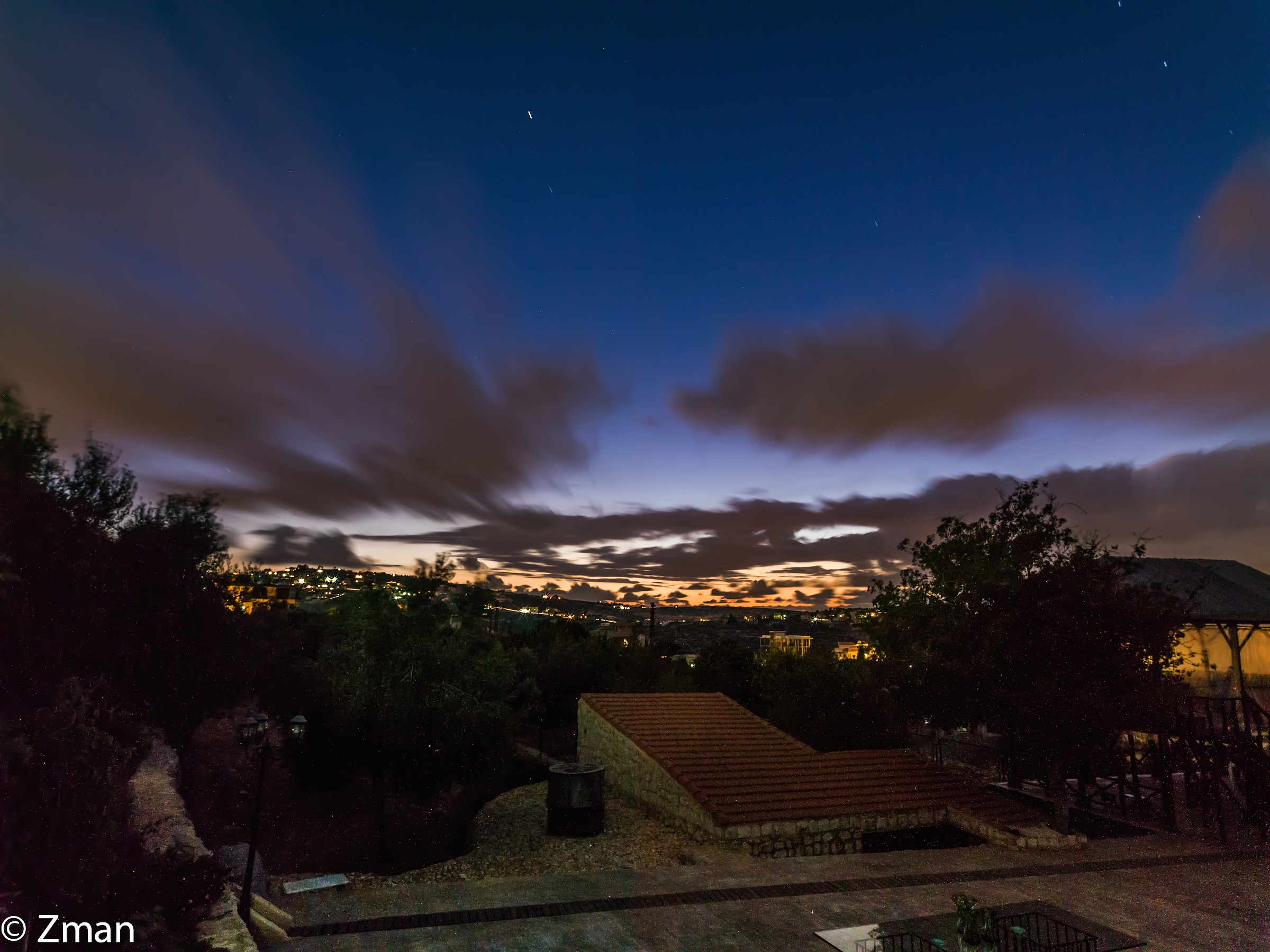 View From Our Villa at Night