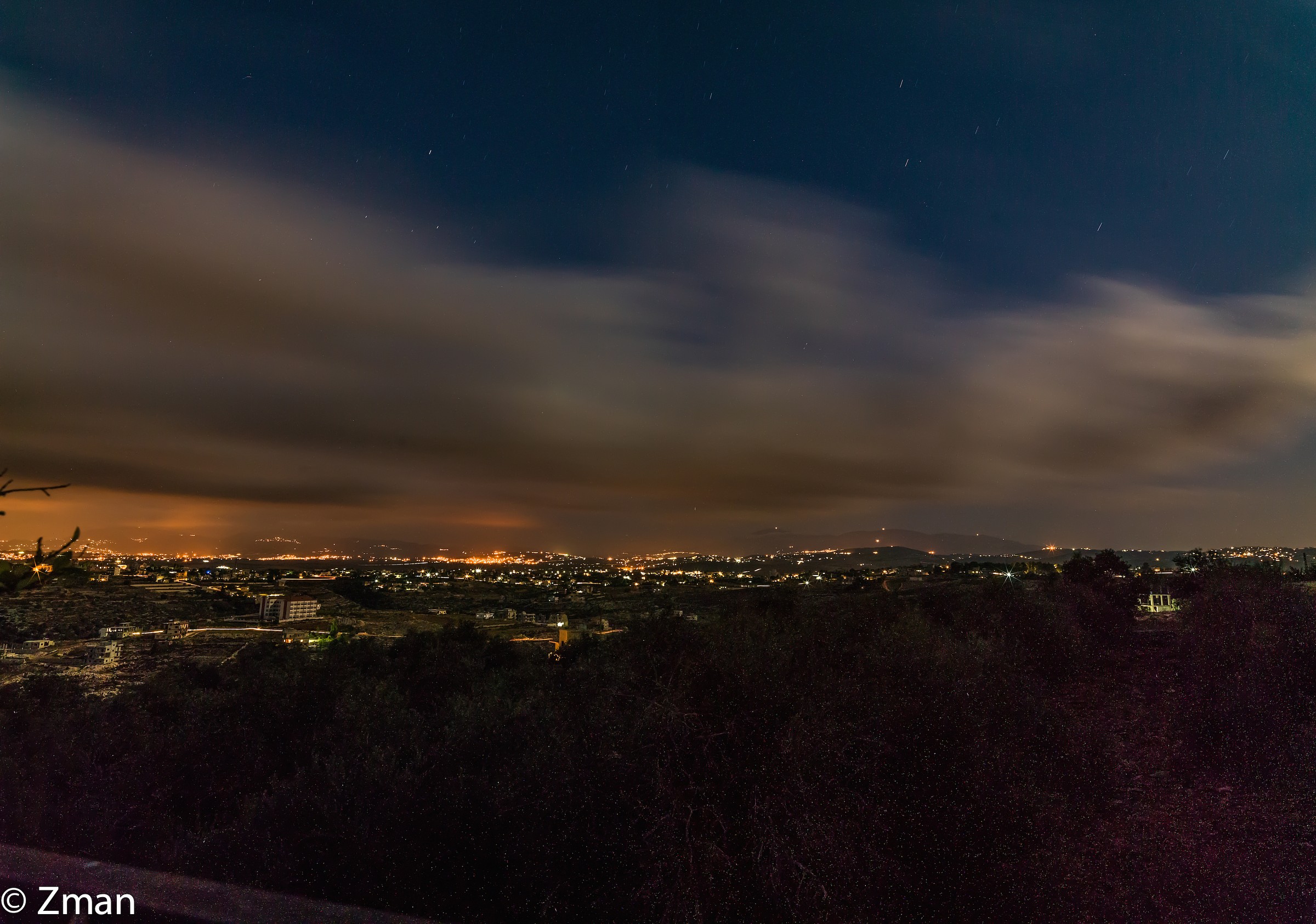View From Our Villa at Night