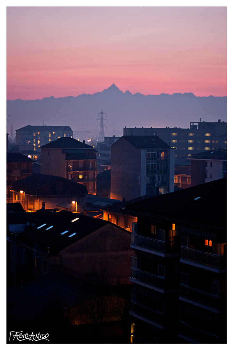 Monviso seen from the balcony of my house