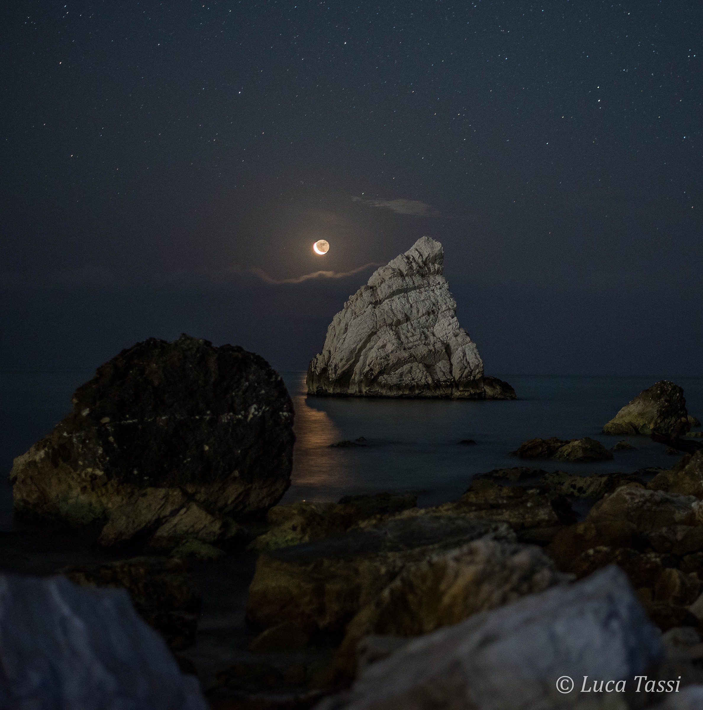 Surprise!! Comes out the moon