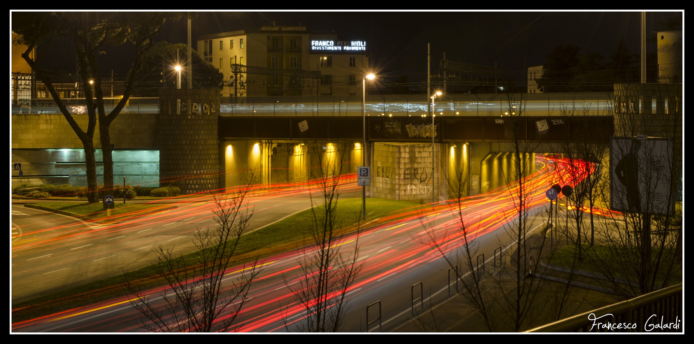 Between cars and trains