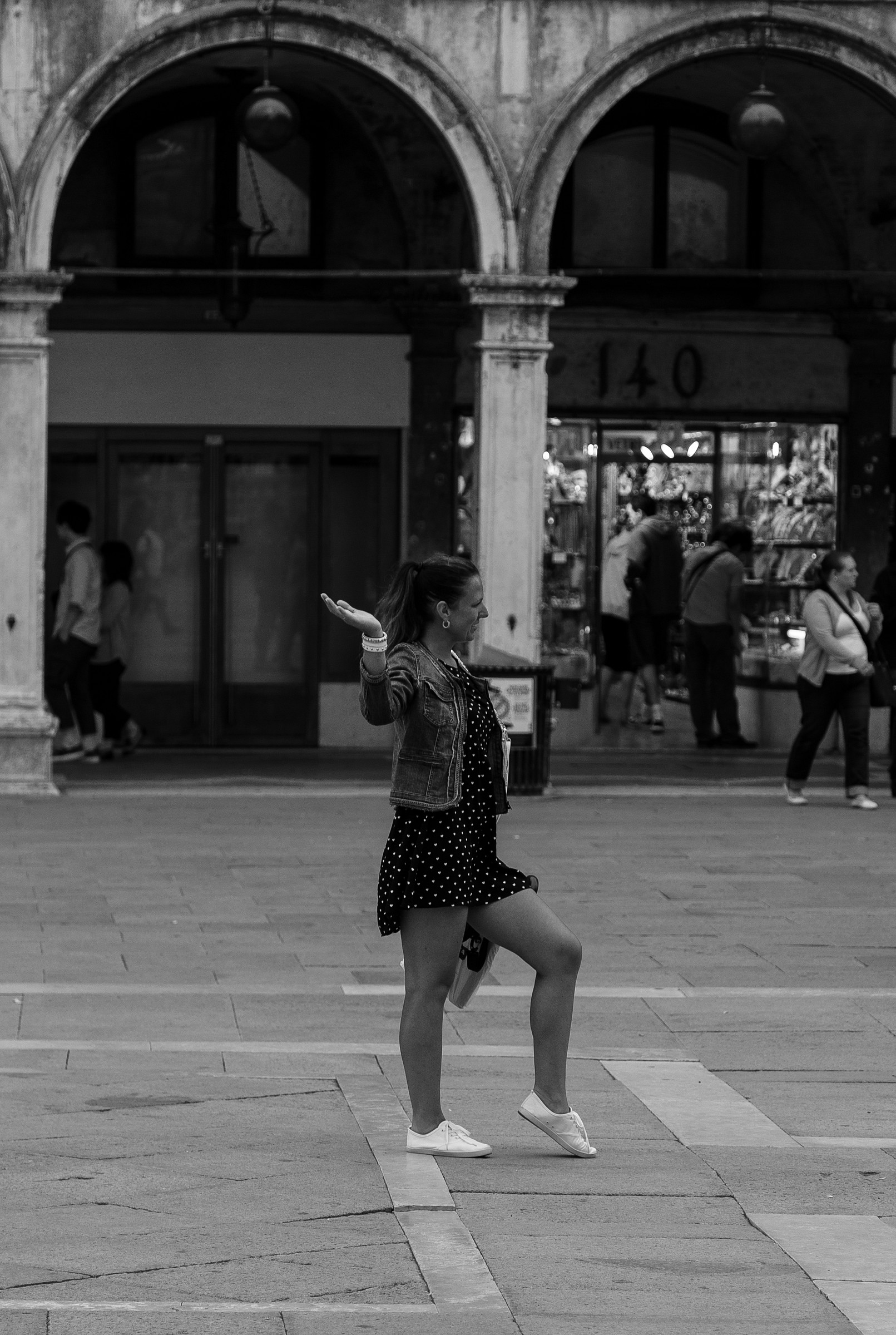 La modella improvvisata...