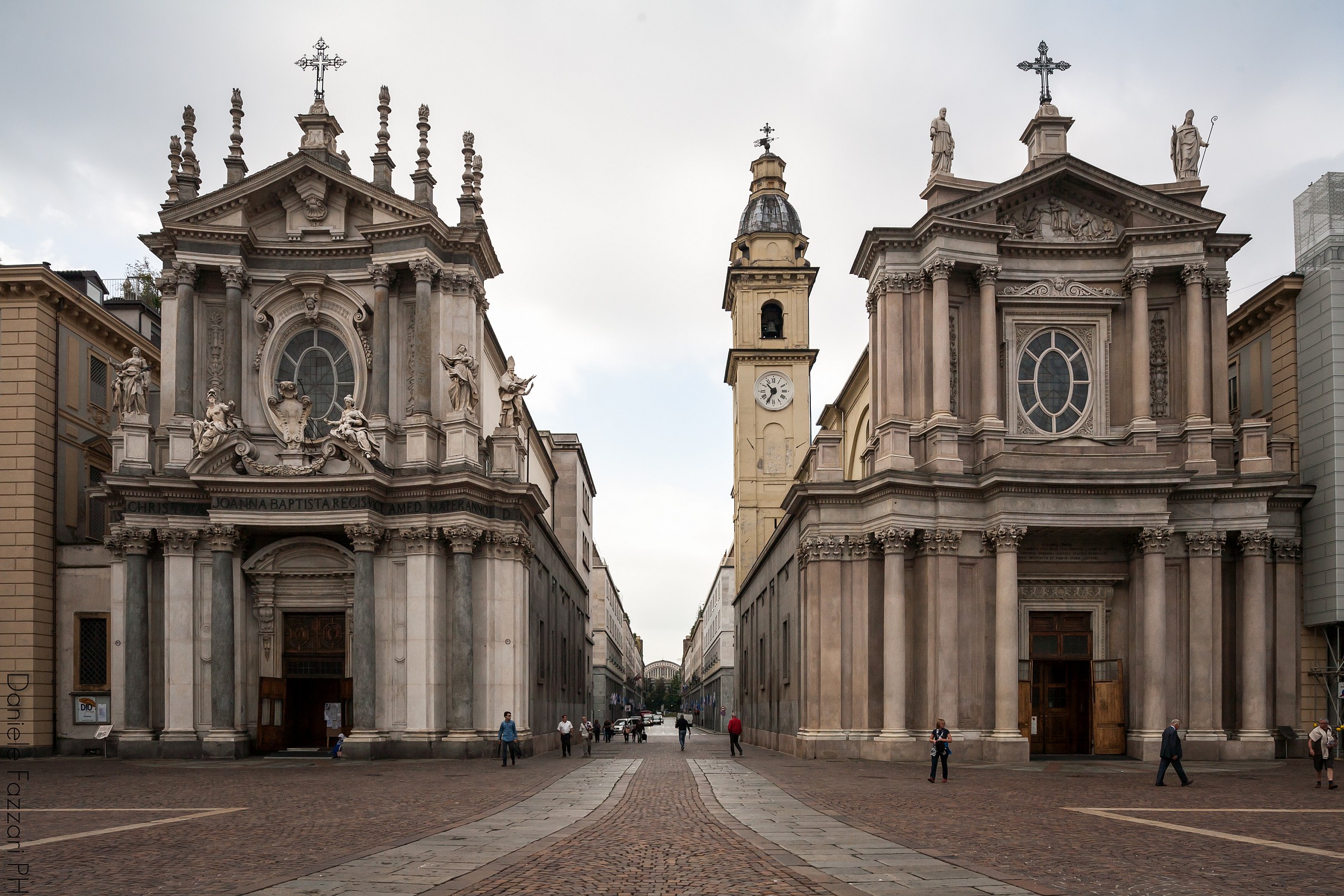 Between two churches