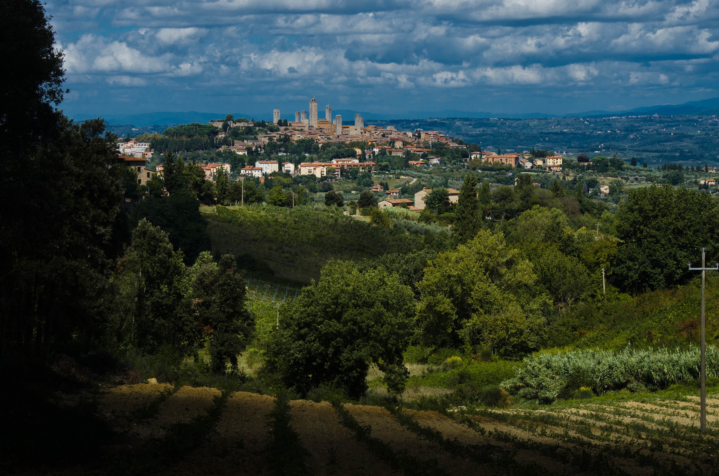 San Gimignano from afar ...