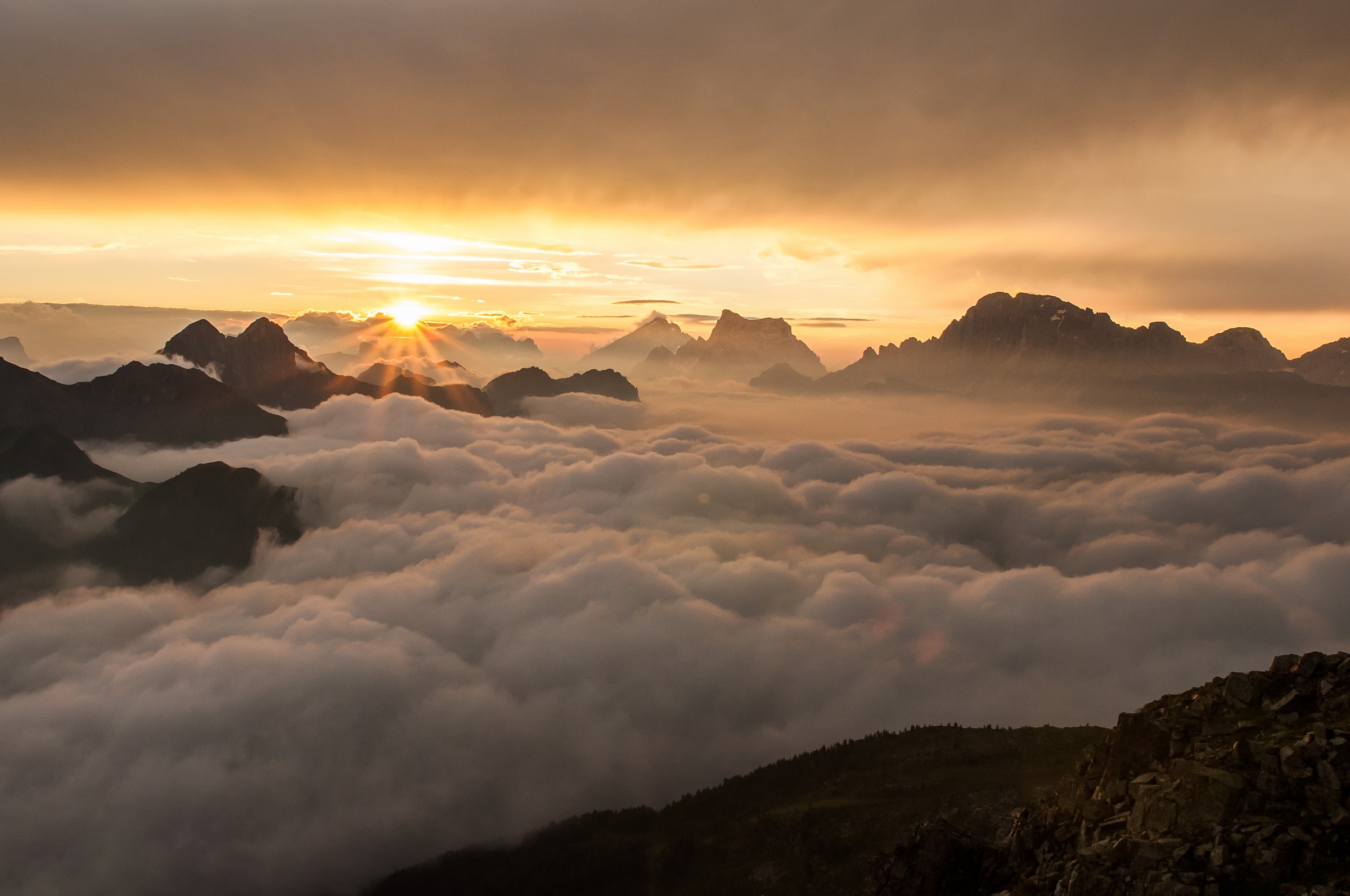 Alba sulle Dolomiti Bellunesi....