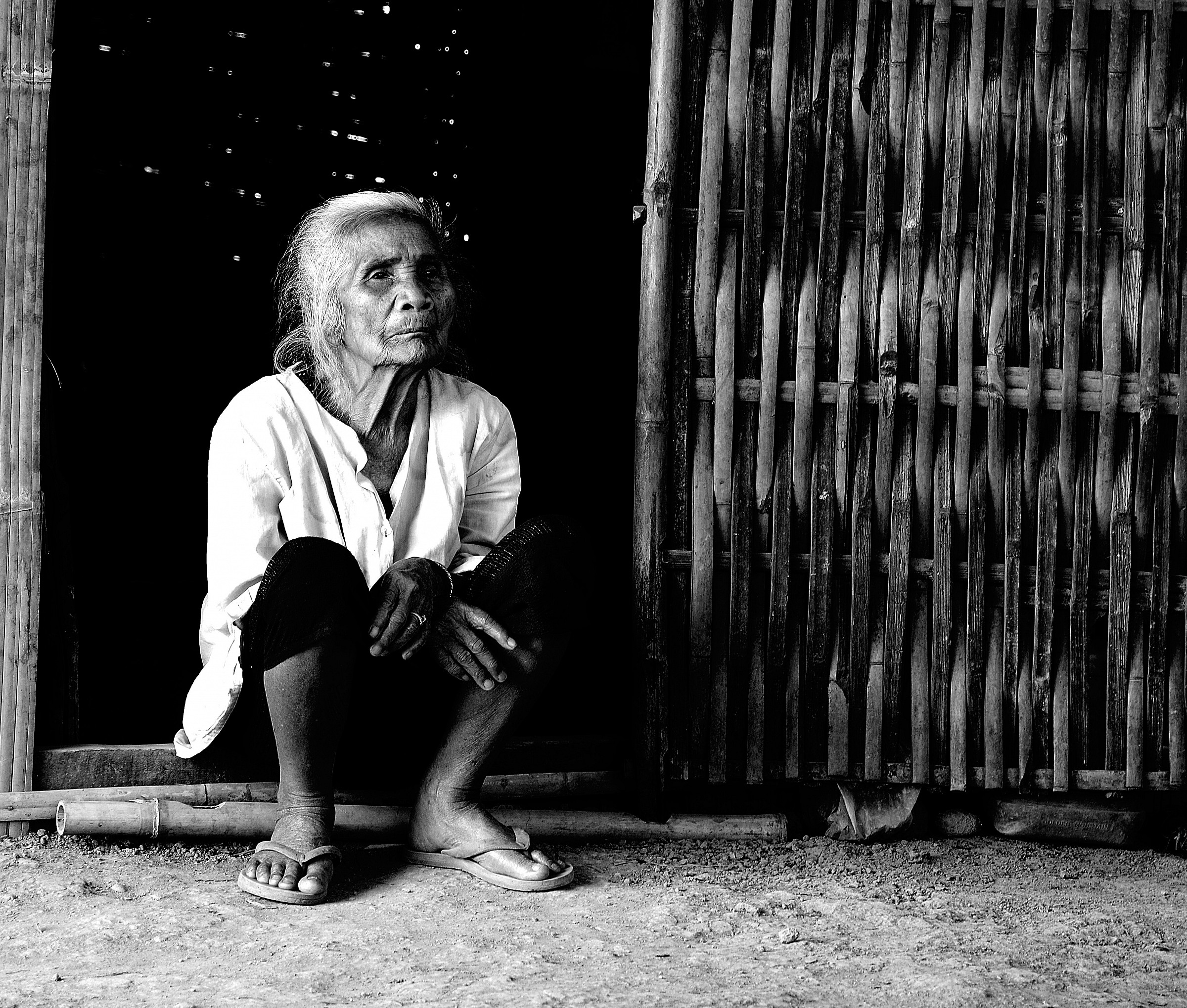 donna di un villaggio cambogiano