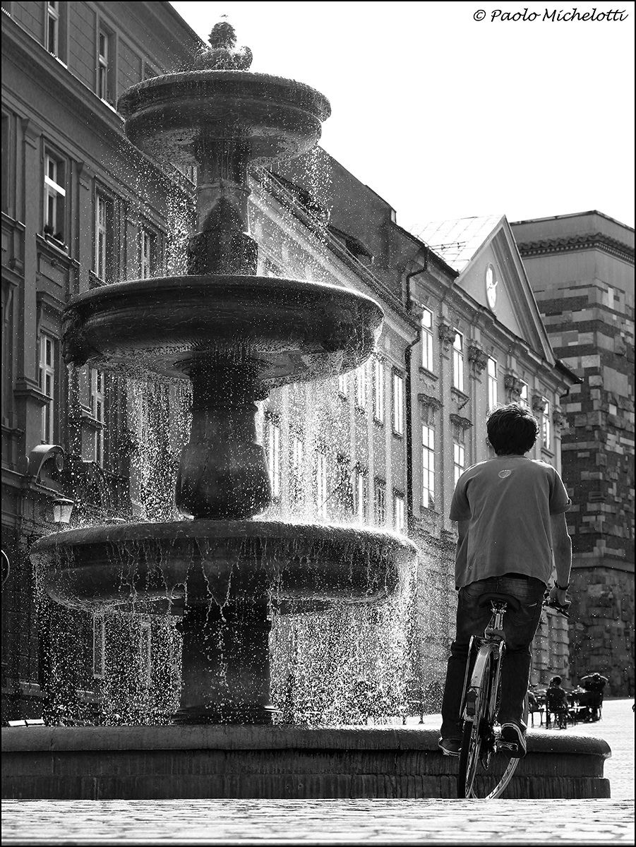 Ciclista in Lubiana
