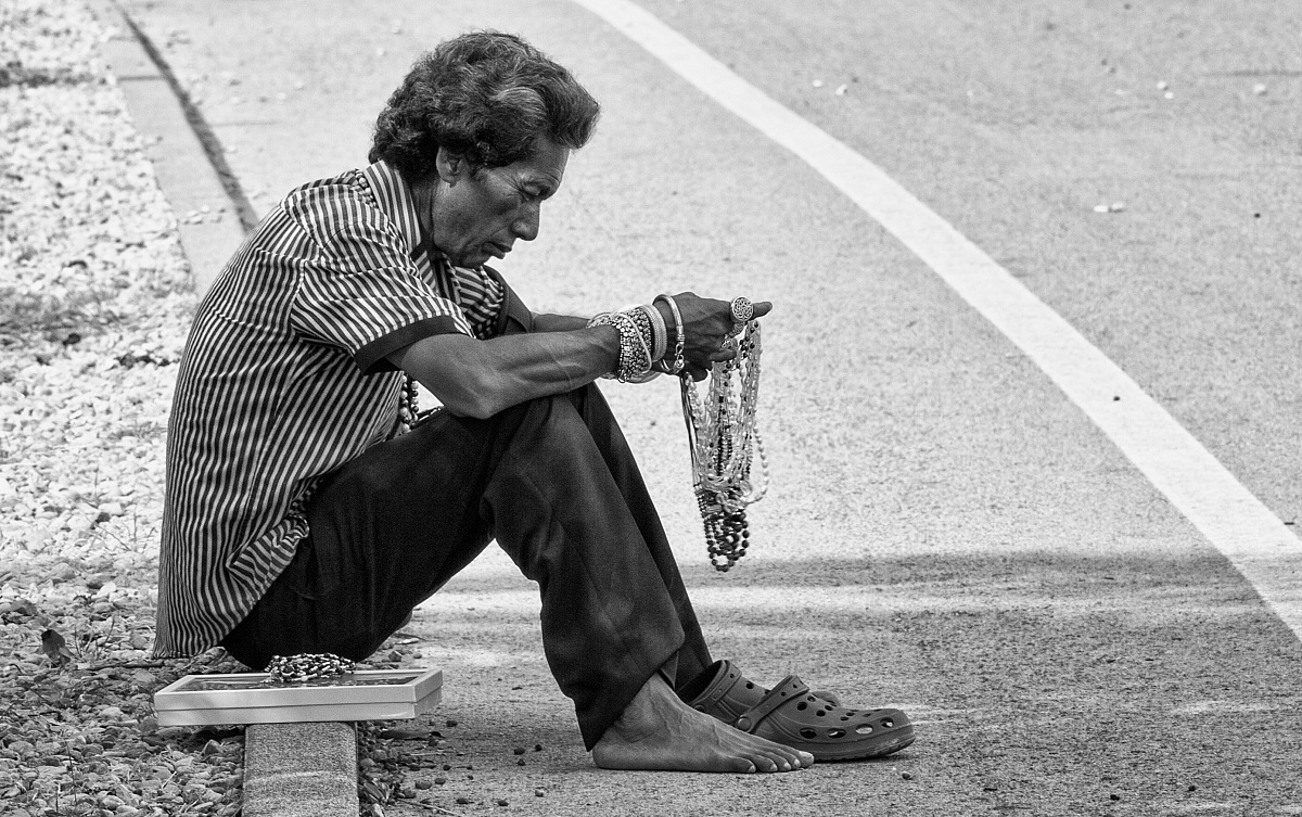 Venditore di perline