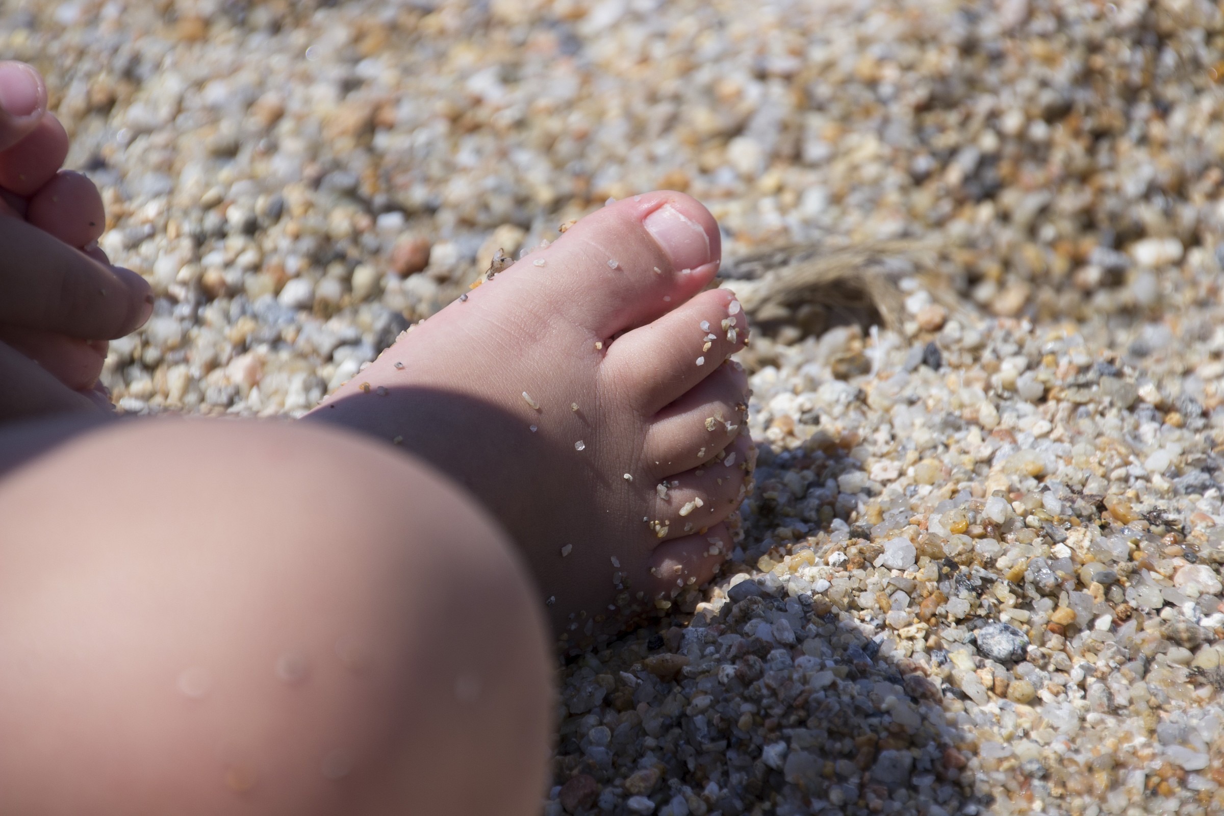 Piedino nella sabbia
