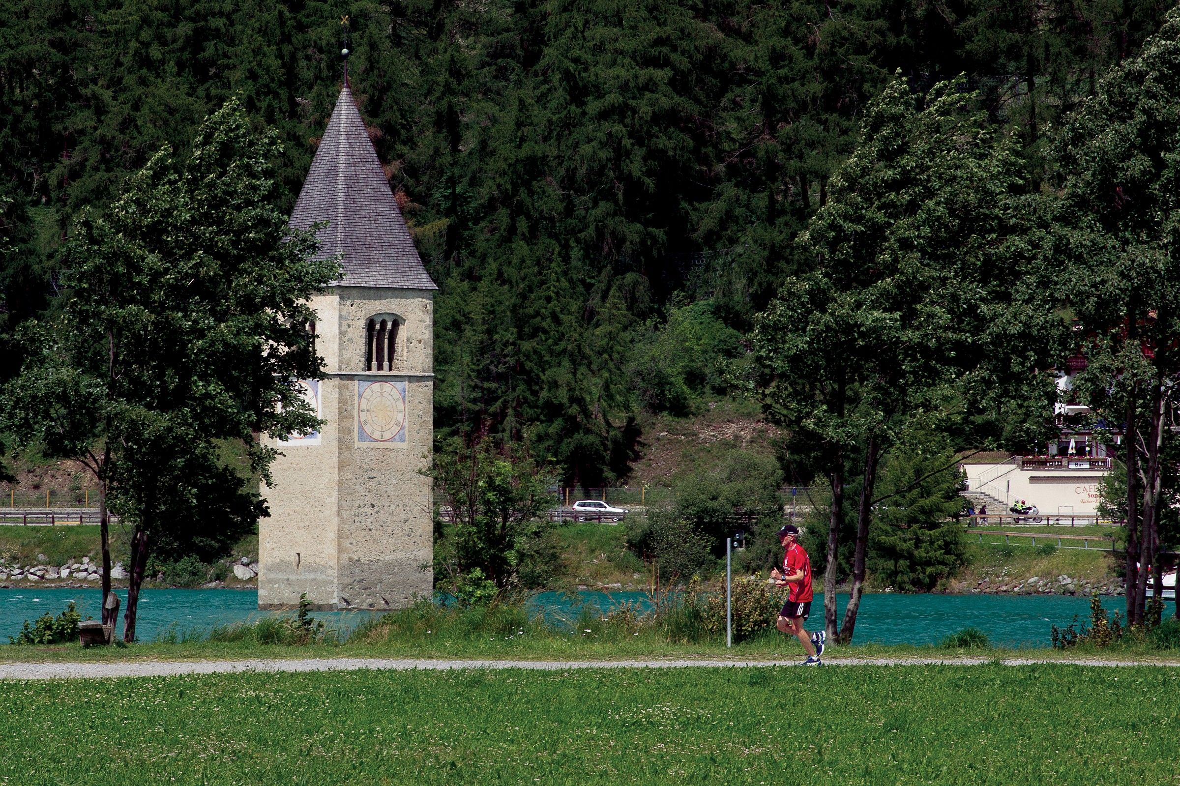 Running around the lake of Graun