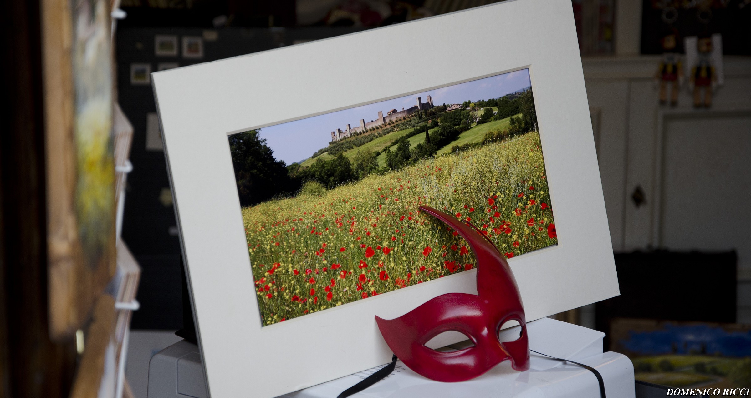 In mask in Monteriggioni