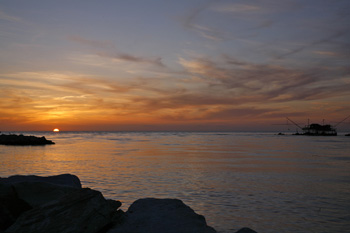 Tramonto a marina di Pisa