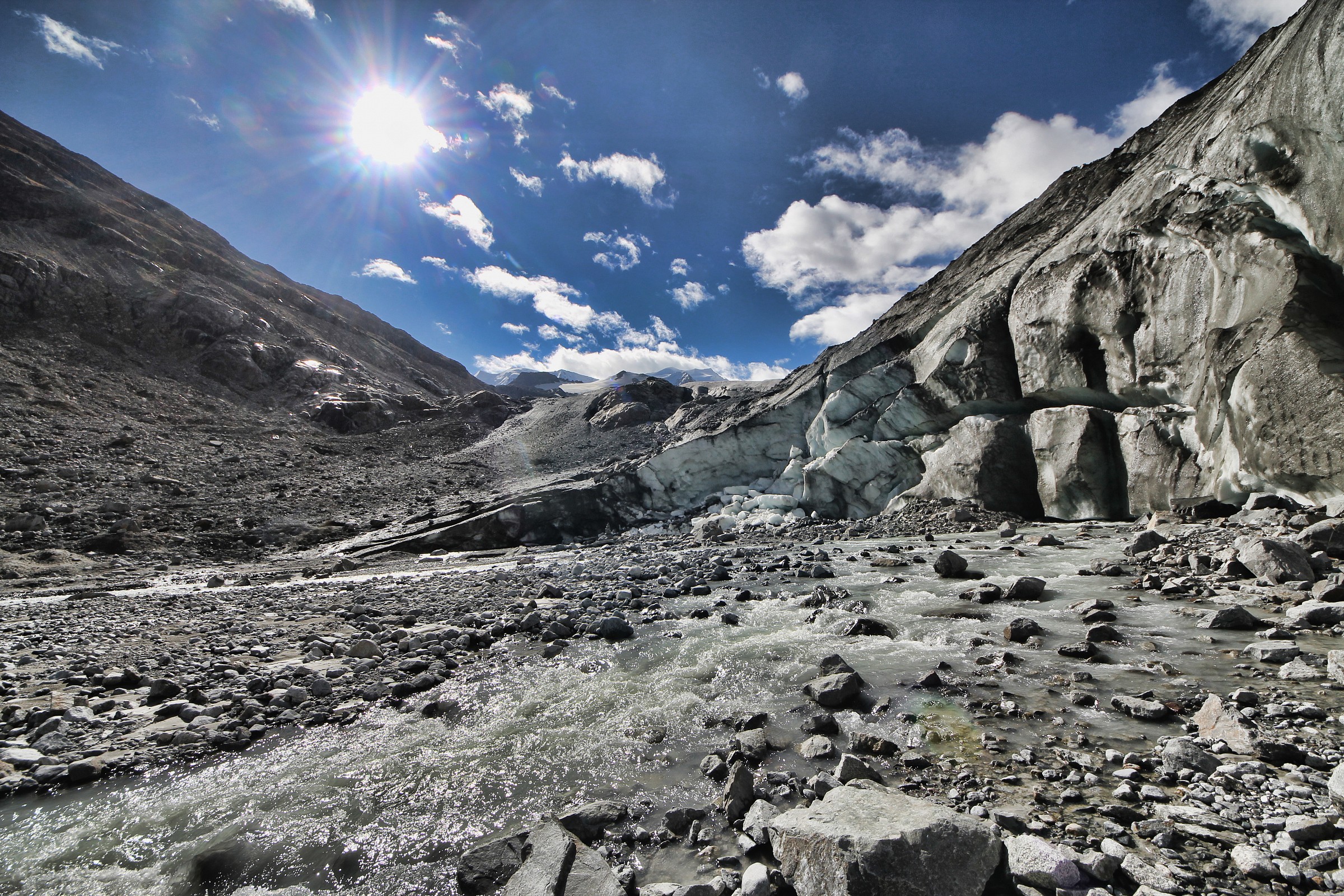 the end of the glacier