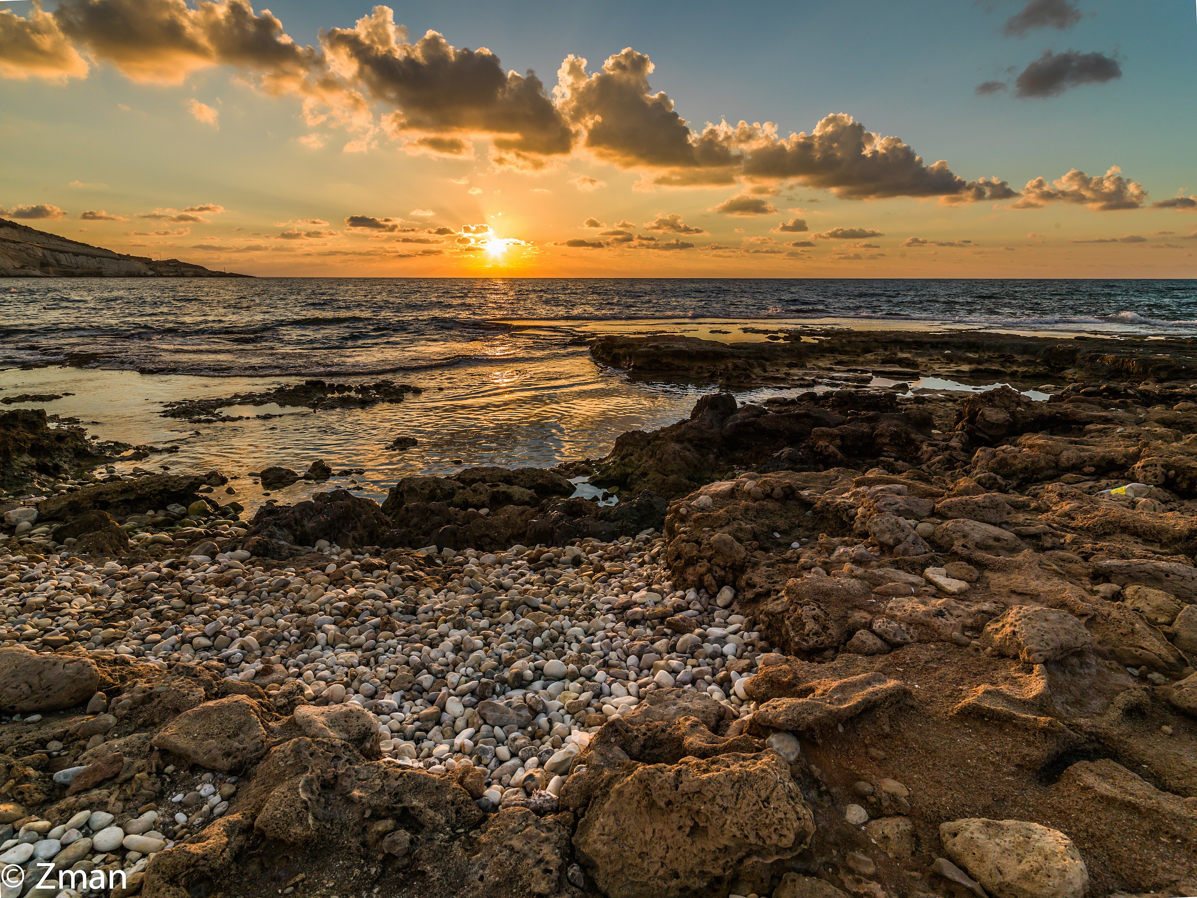Il Pebble Beach nei pressi di Al-Nakoura