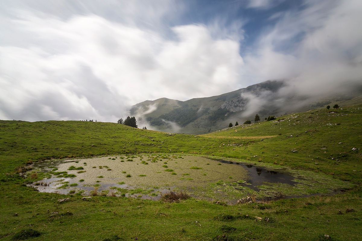La pozza d'alpeggio...