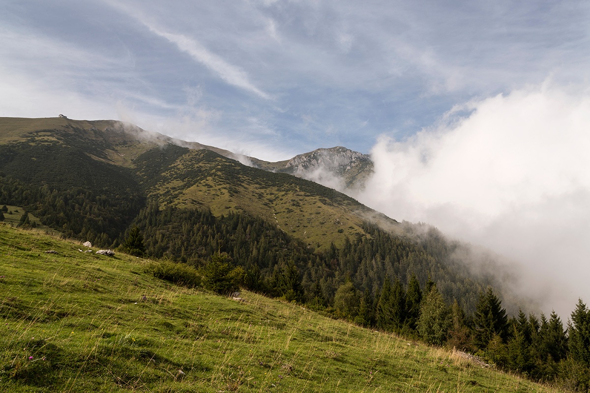 Nuvole verso le cime...
