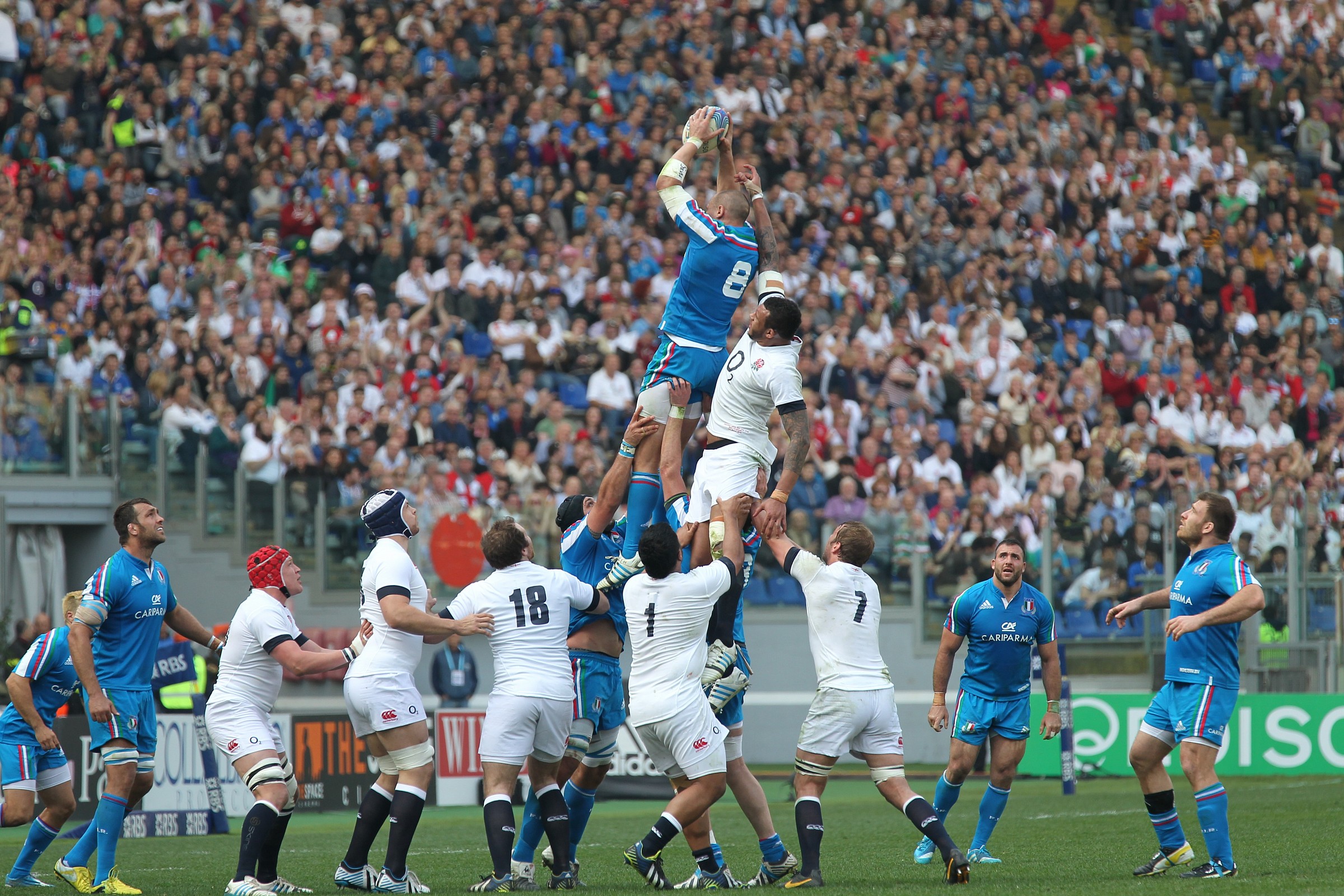 Rugby, 6 Nazioni Italia vs Inghilterra 2014