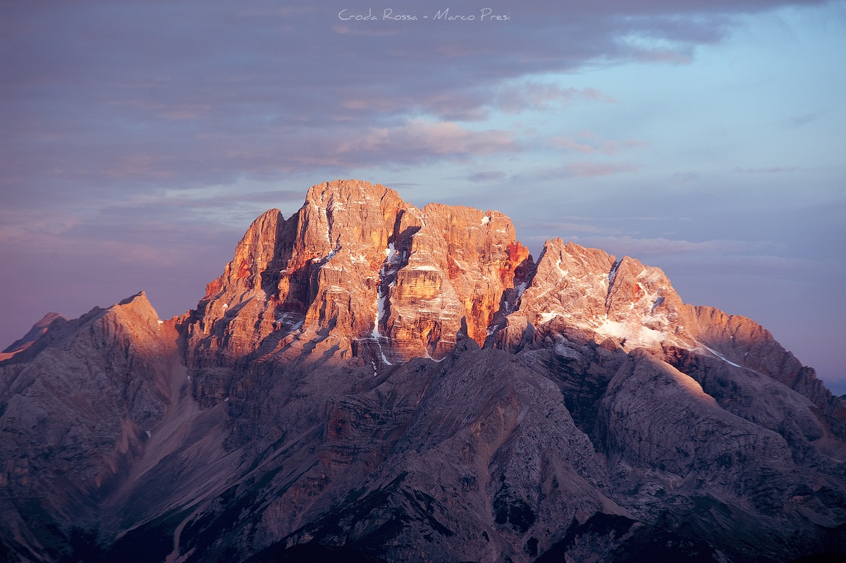 Portrait of the Croda Rossa d'Ampezzo