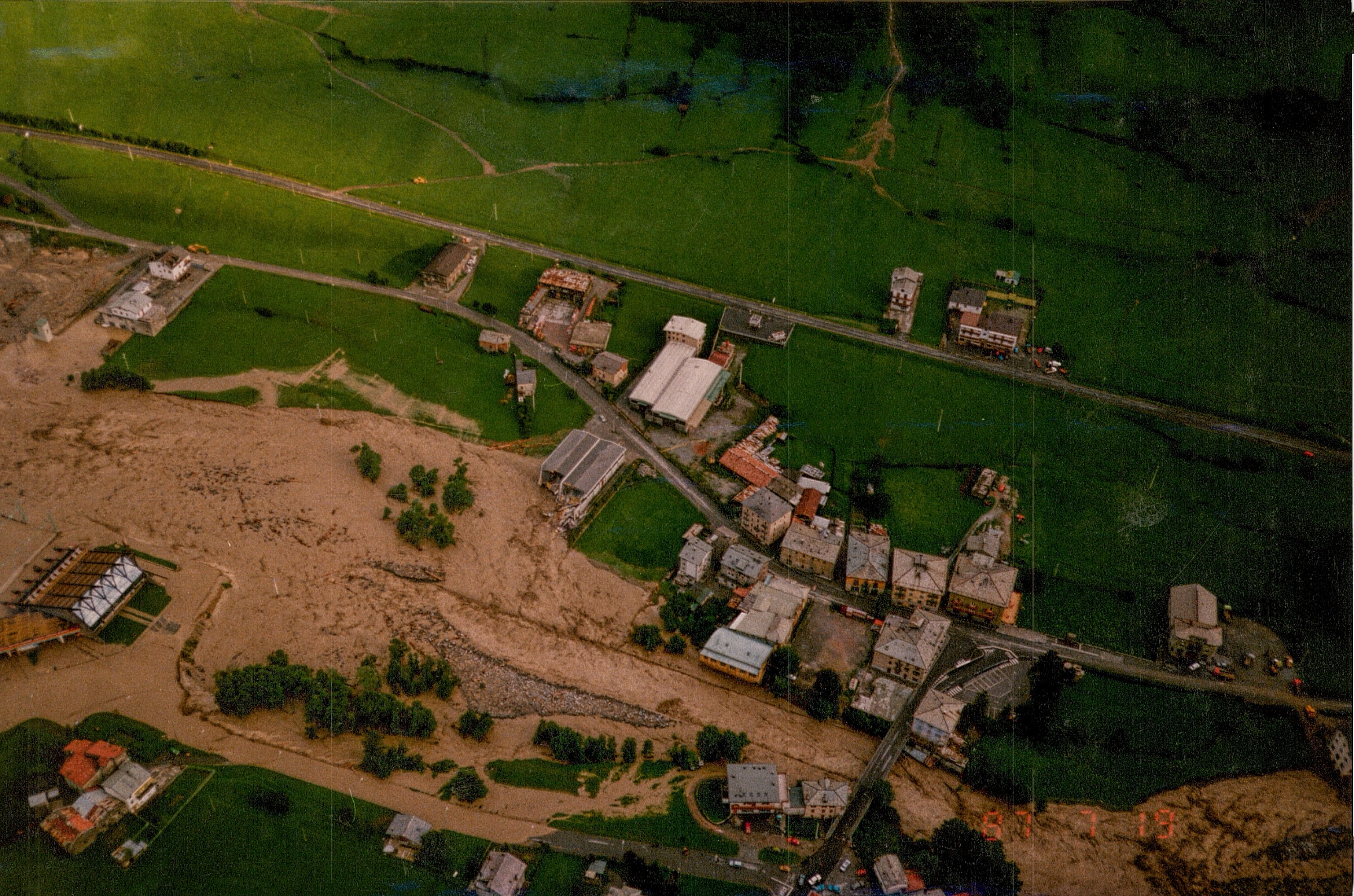 Fiume Adda a Sondalo 19 luglio 1987