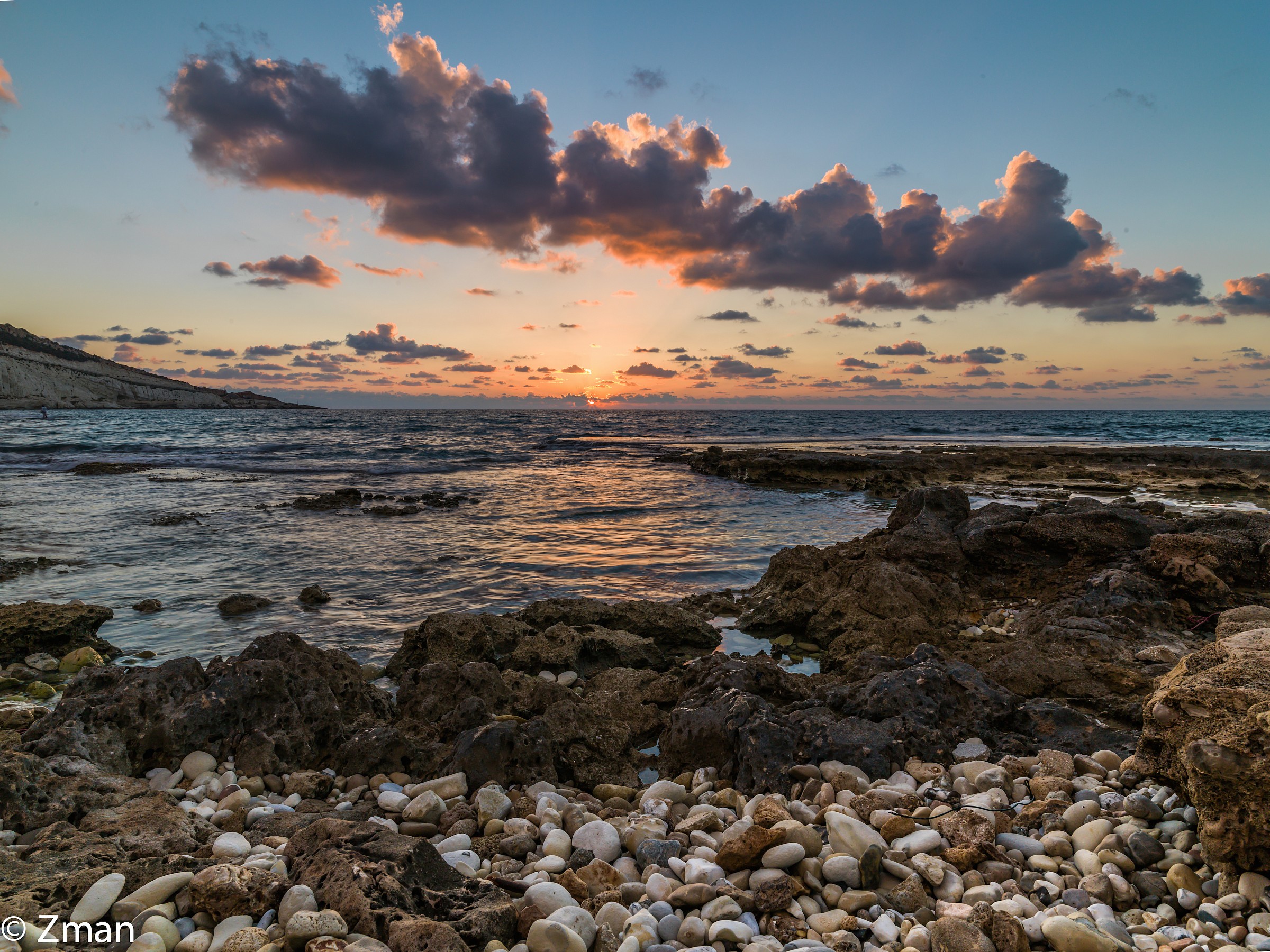 Il Pebble Beach nei pressi di Al-Nakoura