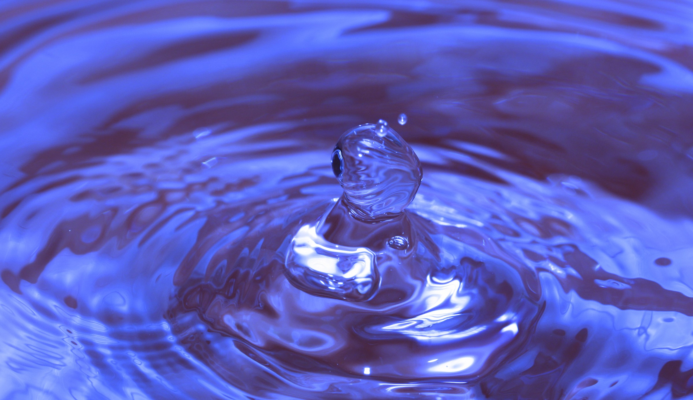 in the blue painted blue