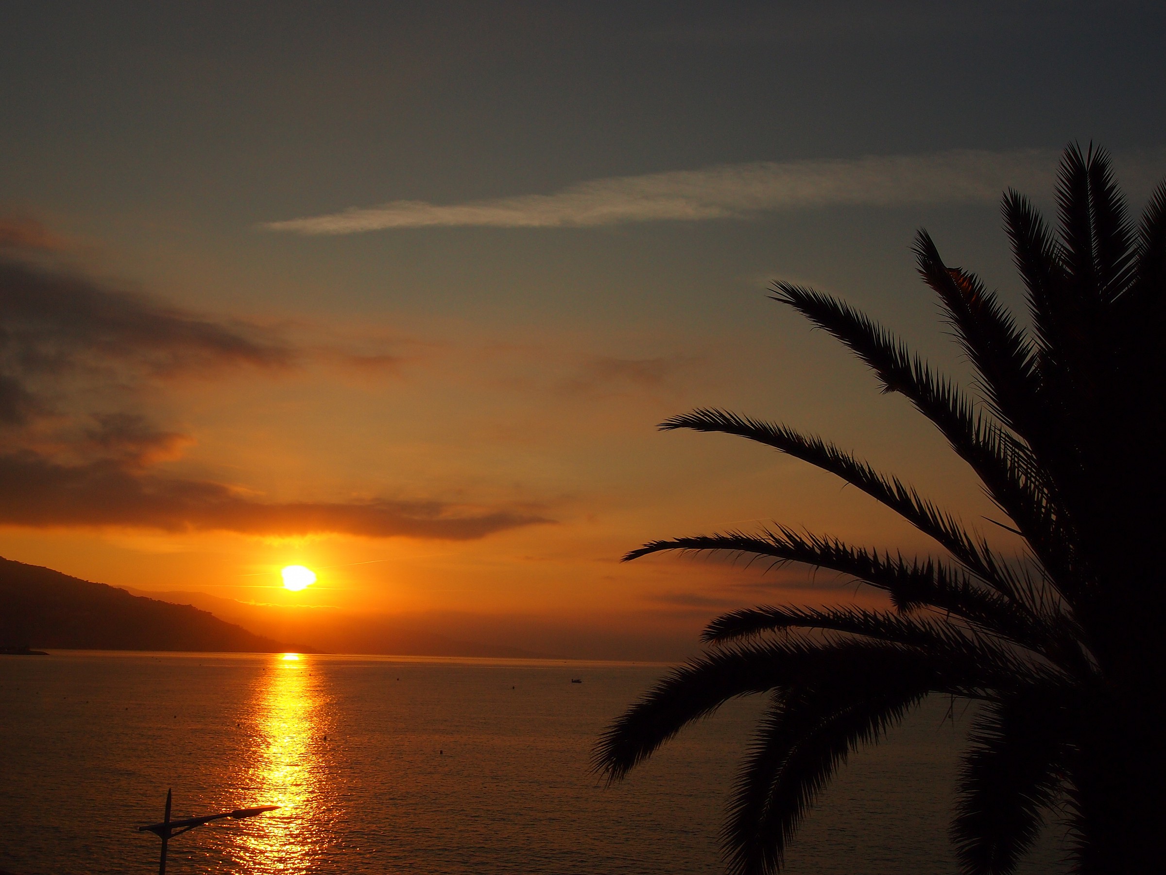 Coucher du soleil Mentonnaise