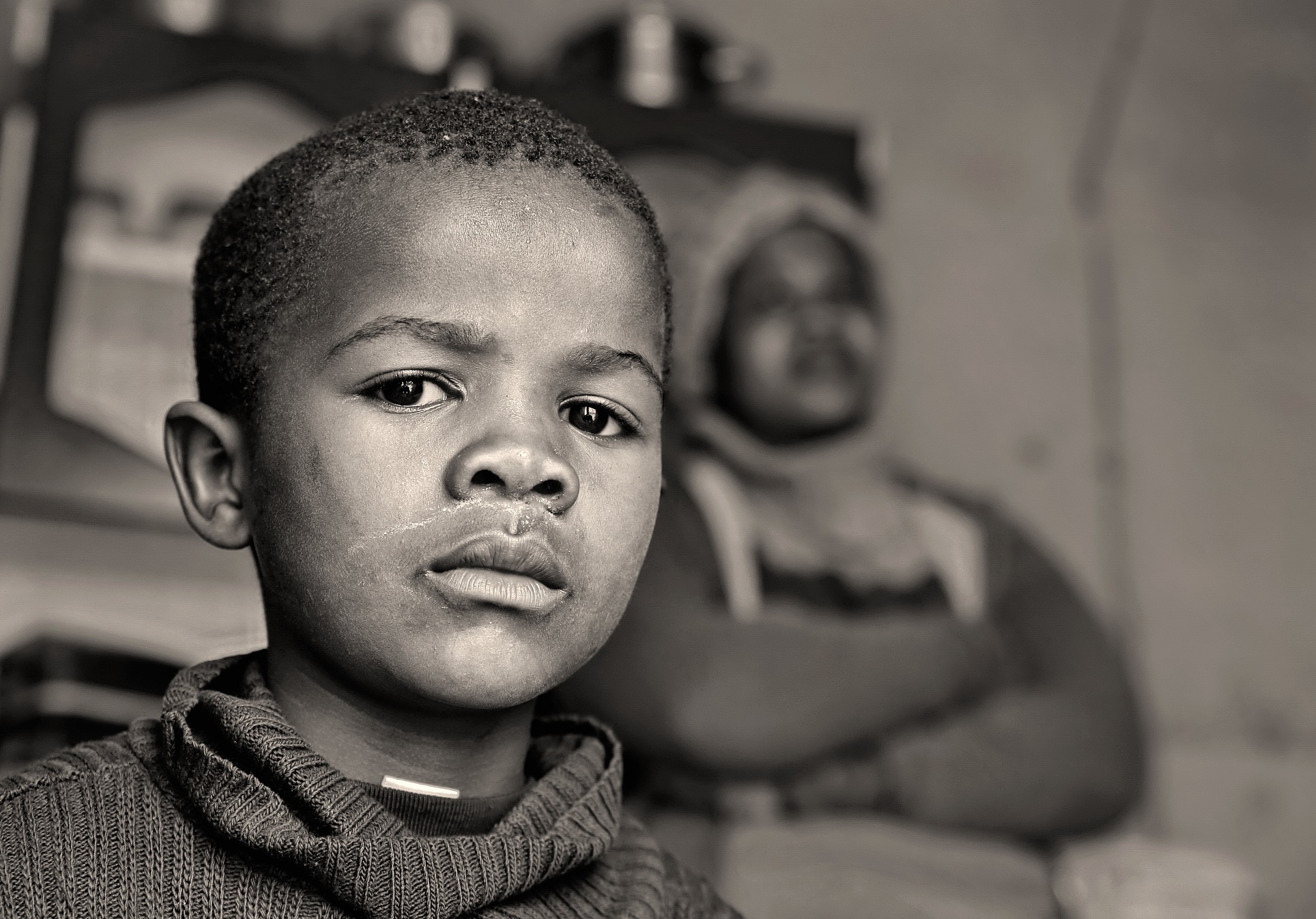 portrait of a kid in Langa township