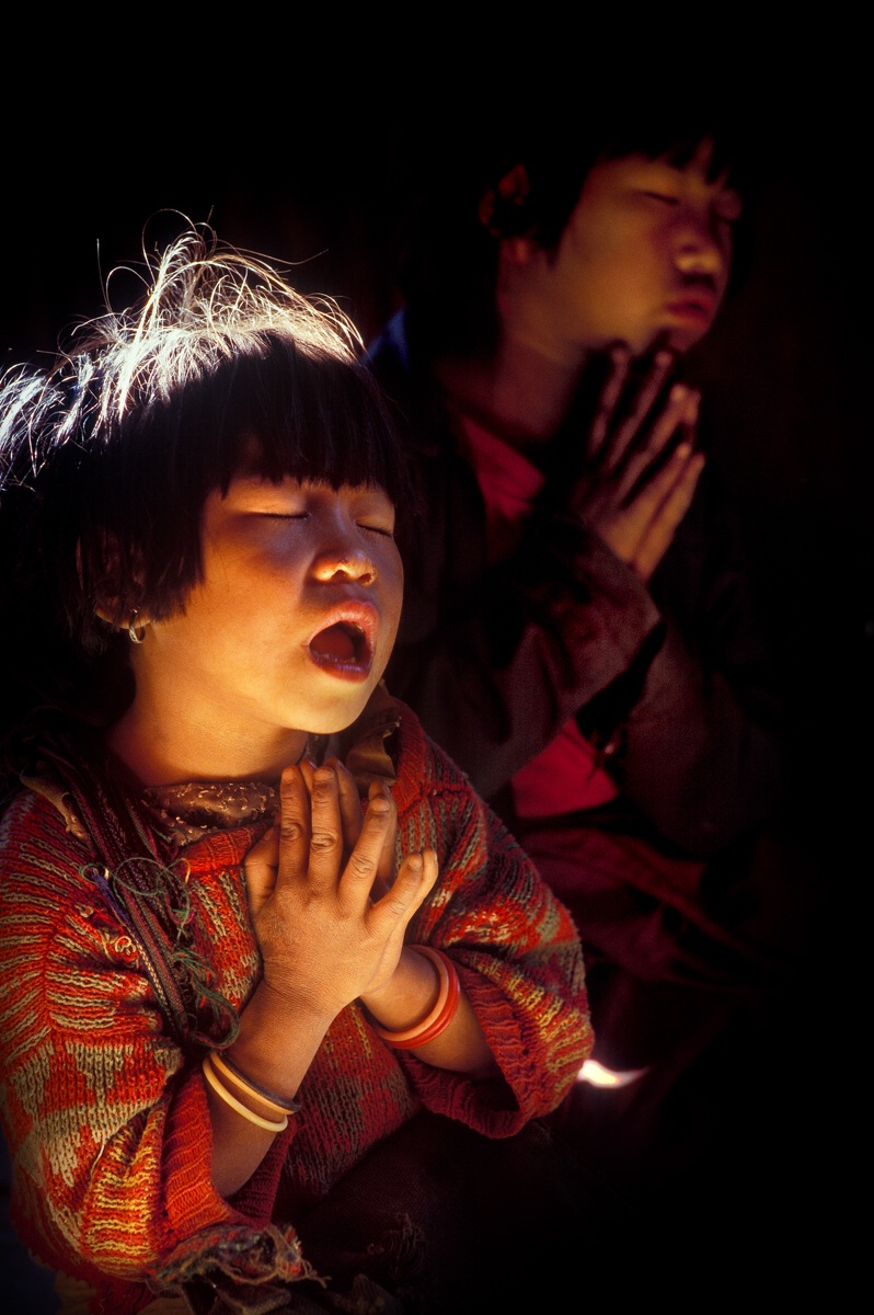 Shan State - Palaung ethnic group, the Prayer