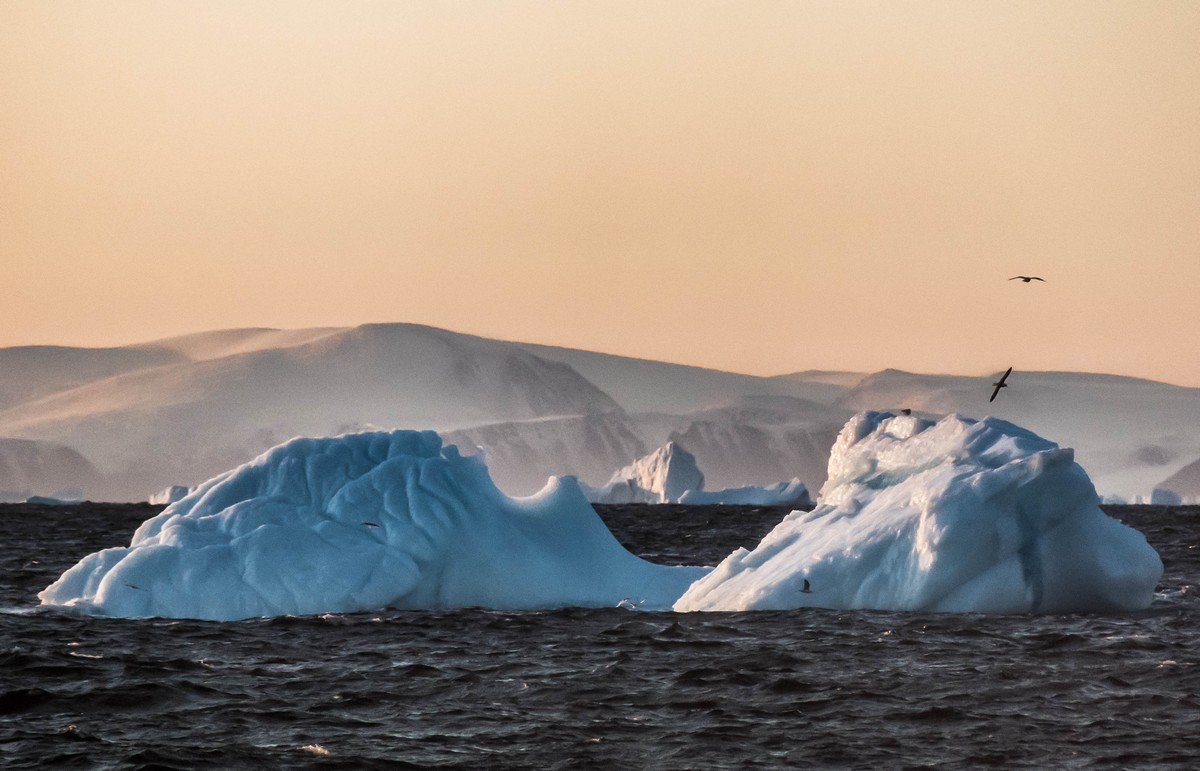 Iceberg nella Baia di Baffin, Groenlandia