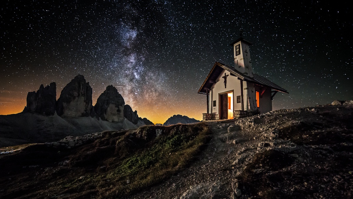 Night at the three peaks