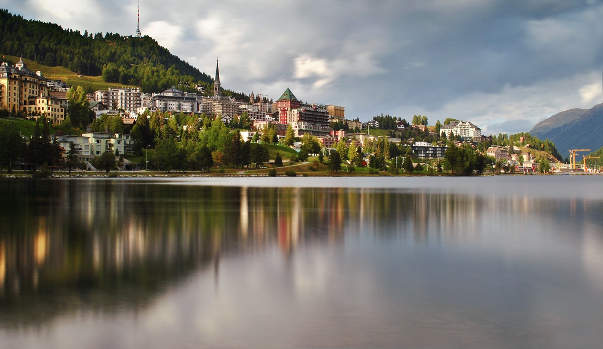 St-Moritz in the mirror