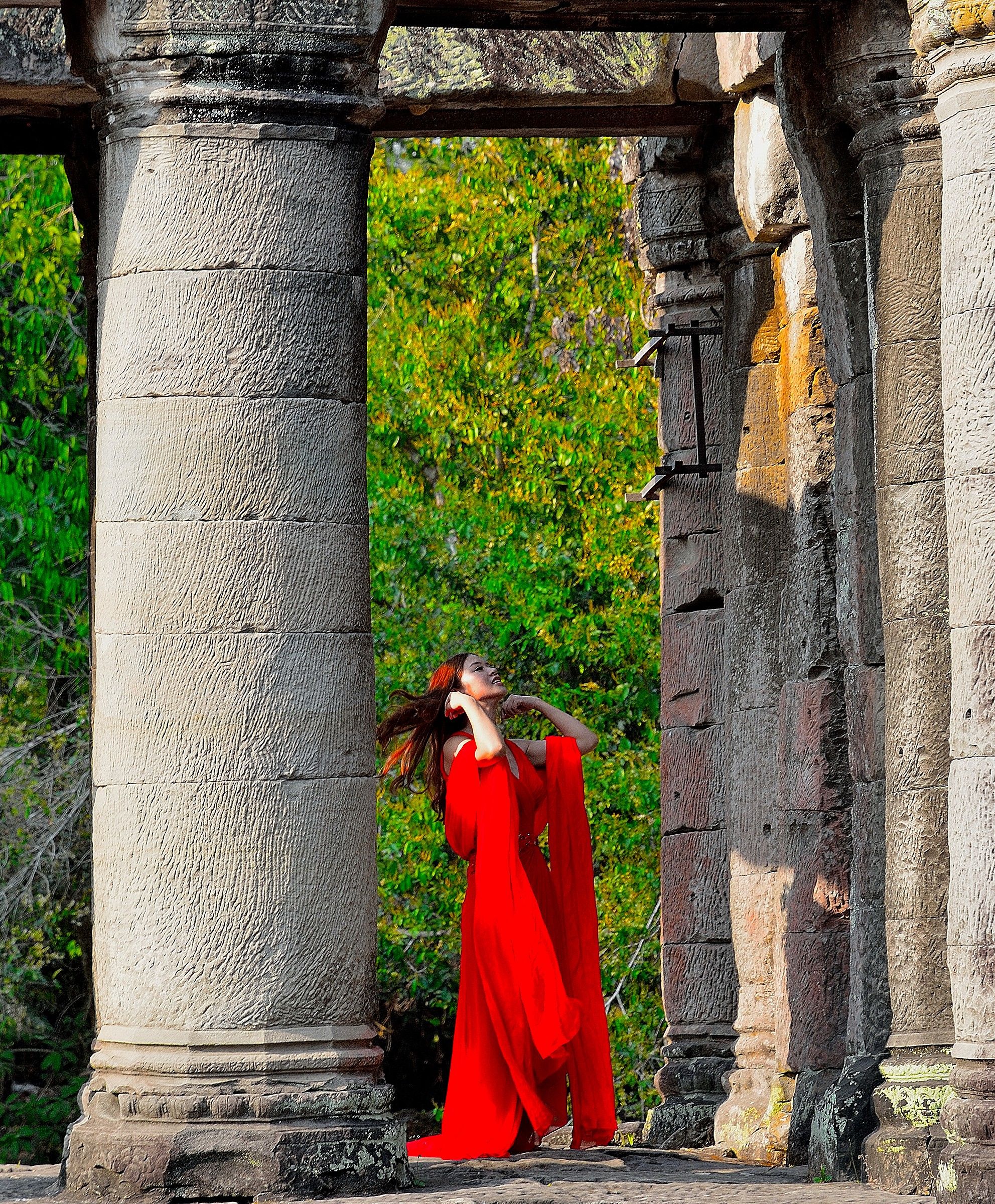 modella a angkor wat - cambogia