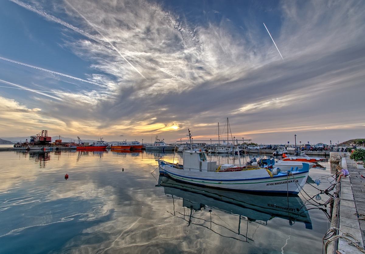 Port of Naxos Island