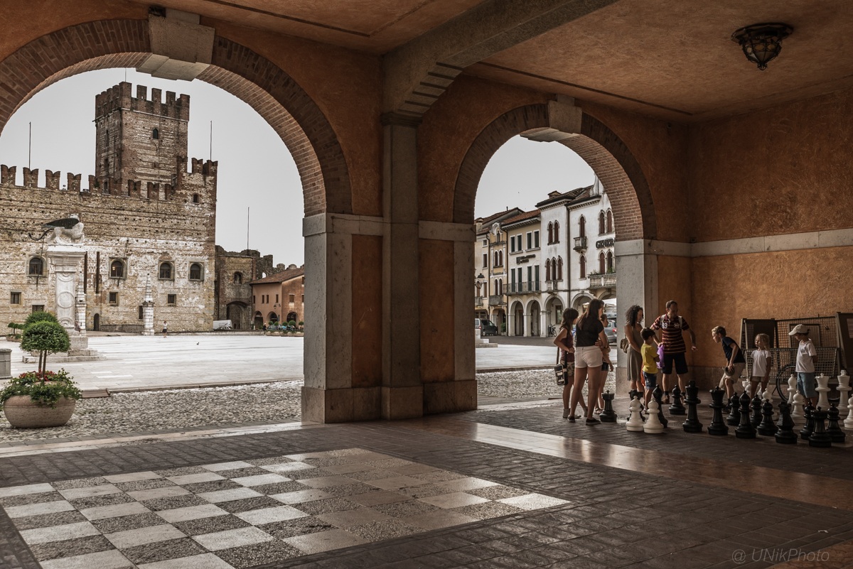 Marostica nello sfondo