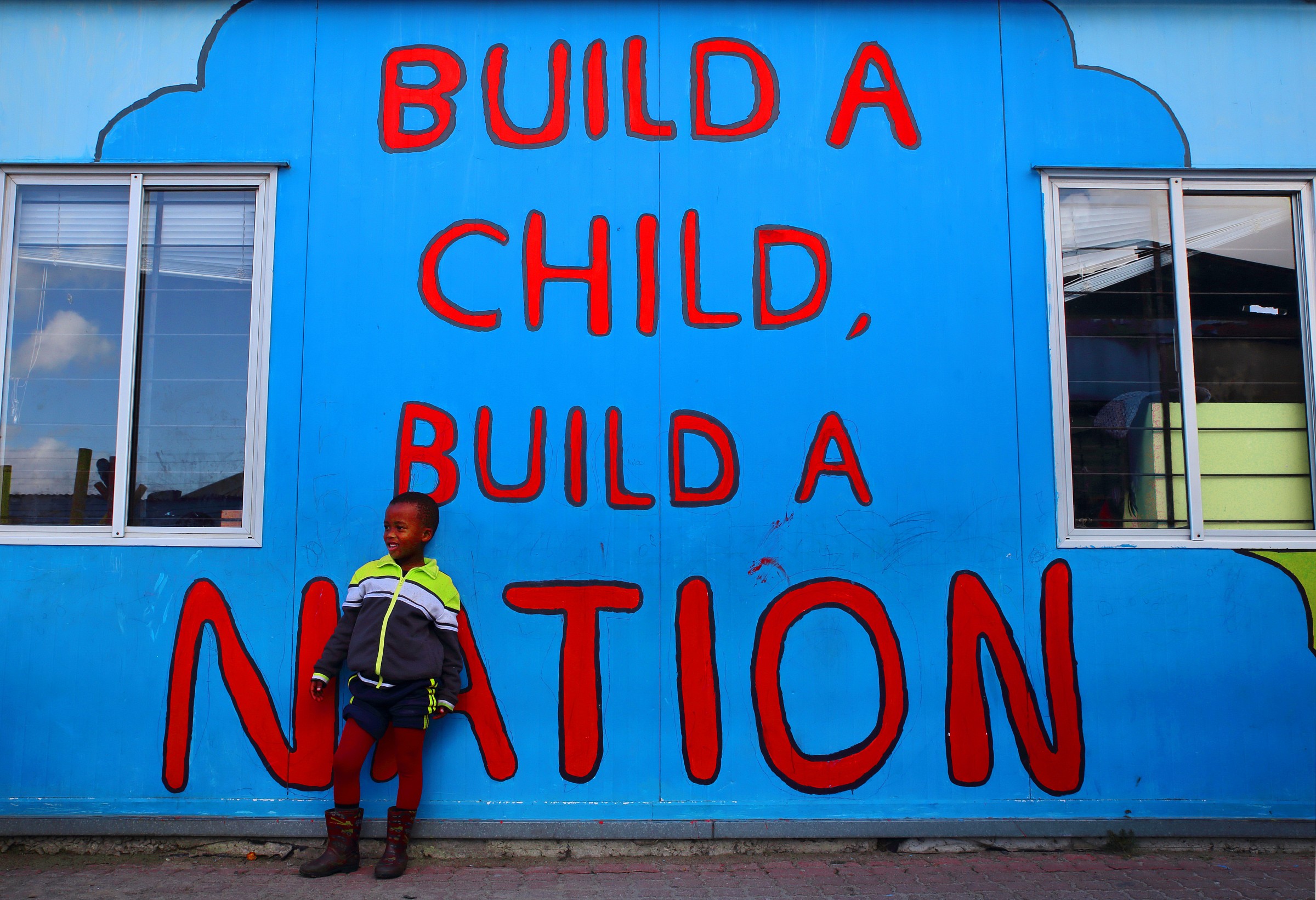 Langa township - school