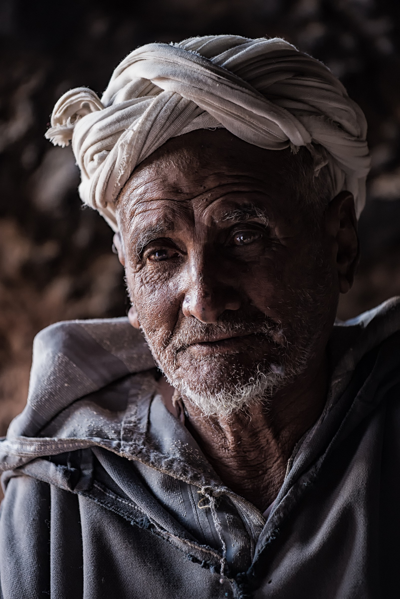 The Berber Man in his cave