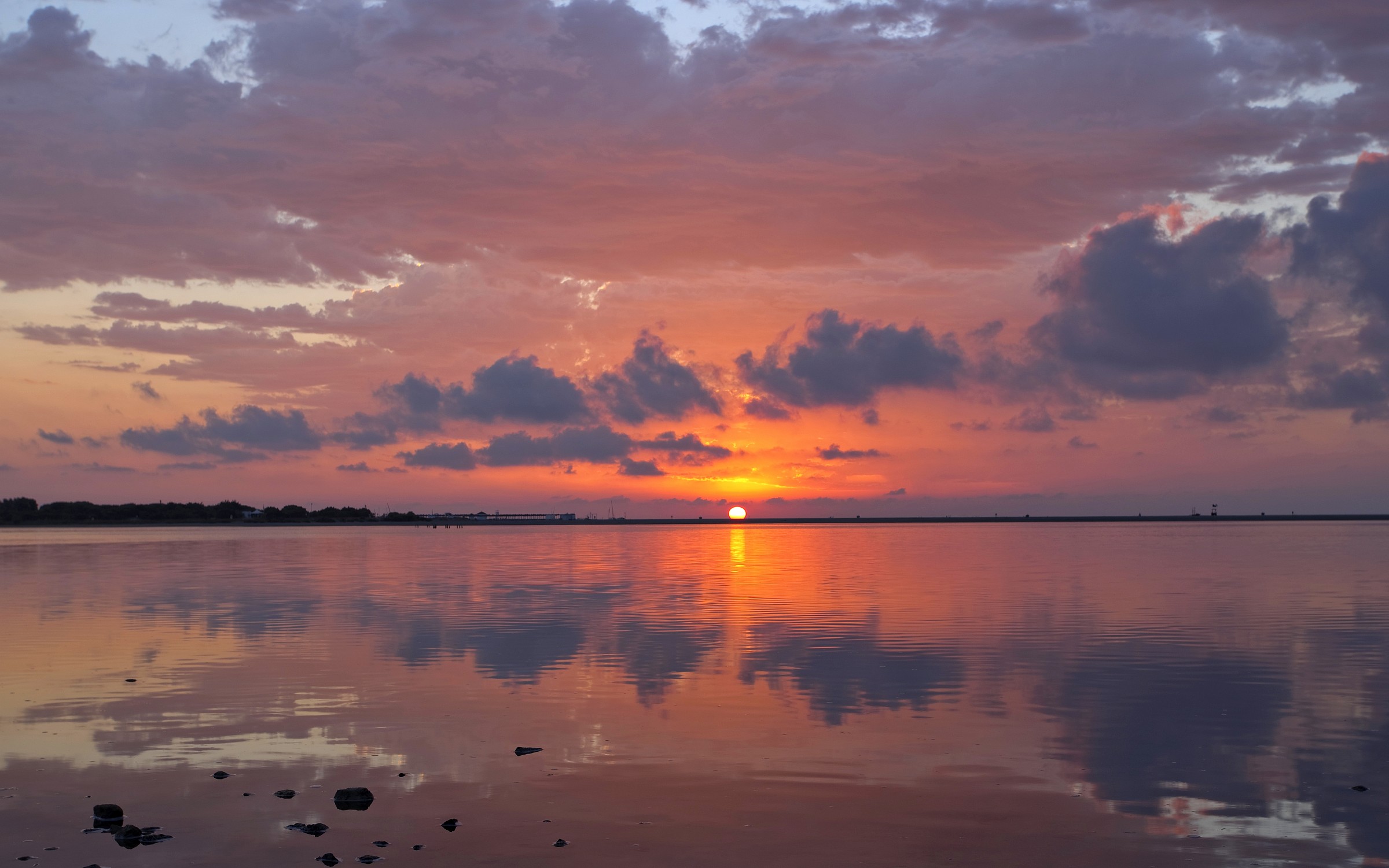 The first rays warm the soul